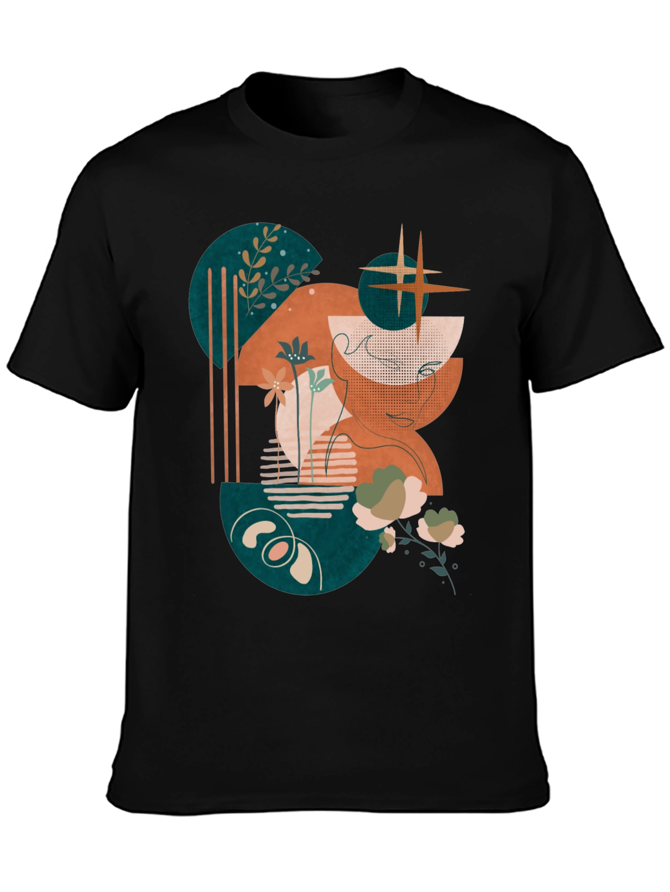 Abstract Graphic Print Tee