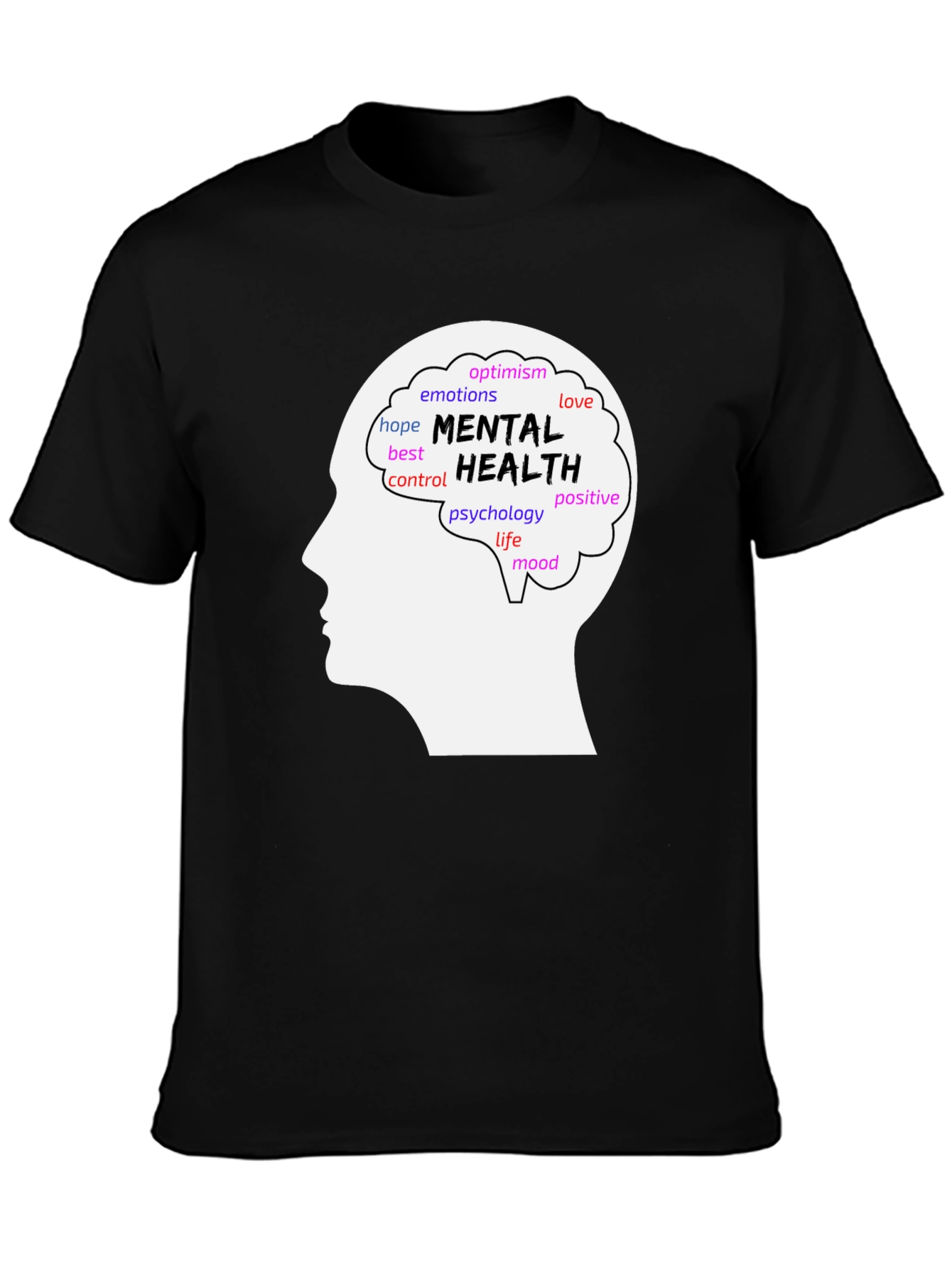 Mental Health Awareness T-Shirt - Brain Design