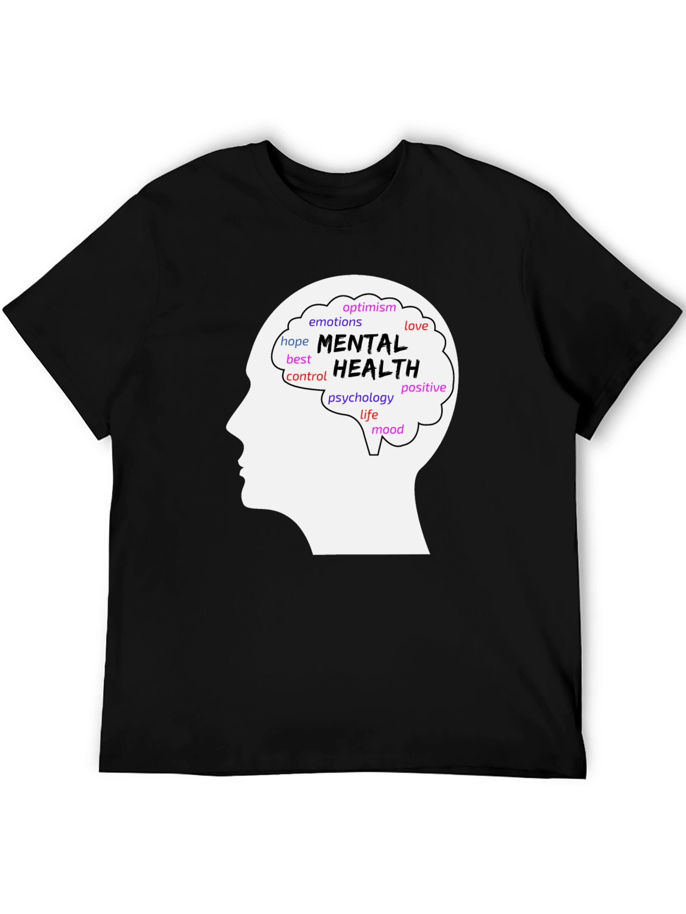 Mental Health Awareness T-Shirt - Brain Design