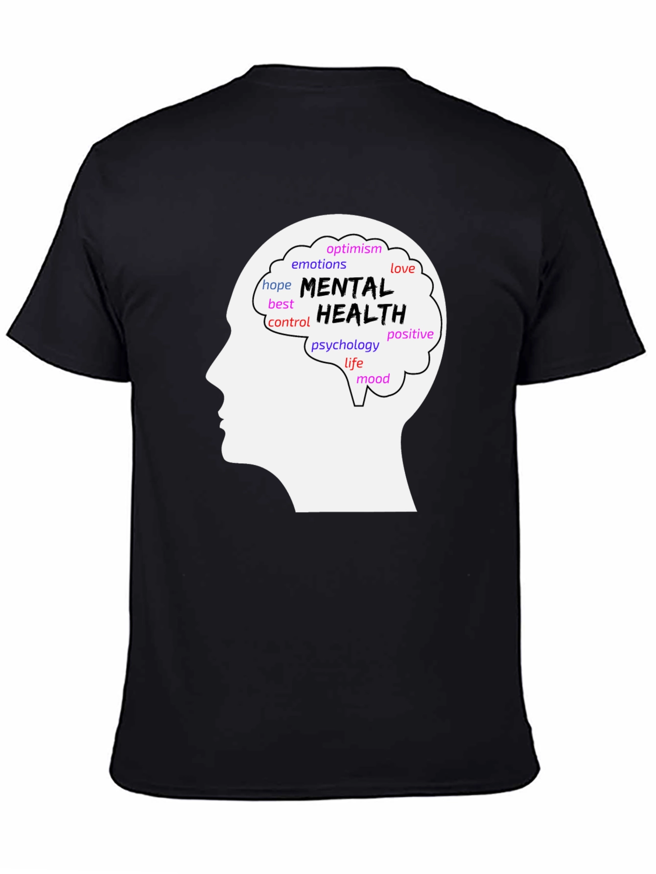 Mental Health Awareness T-Shirt - Brain Design