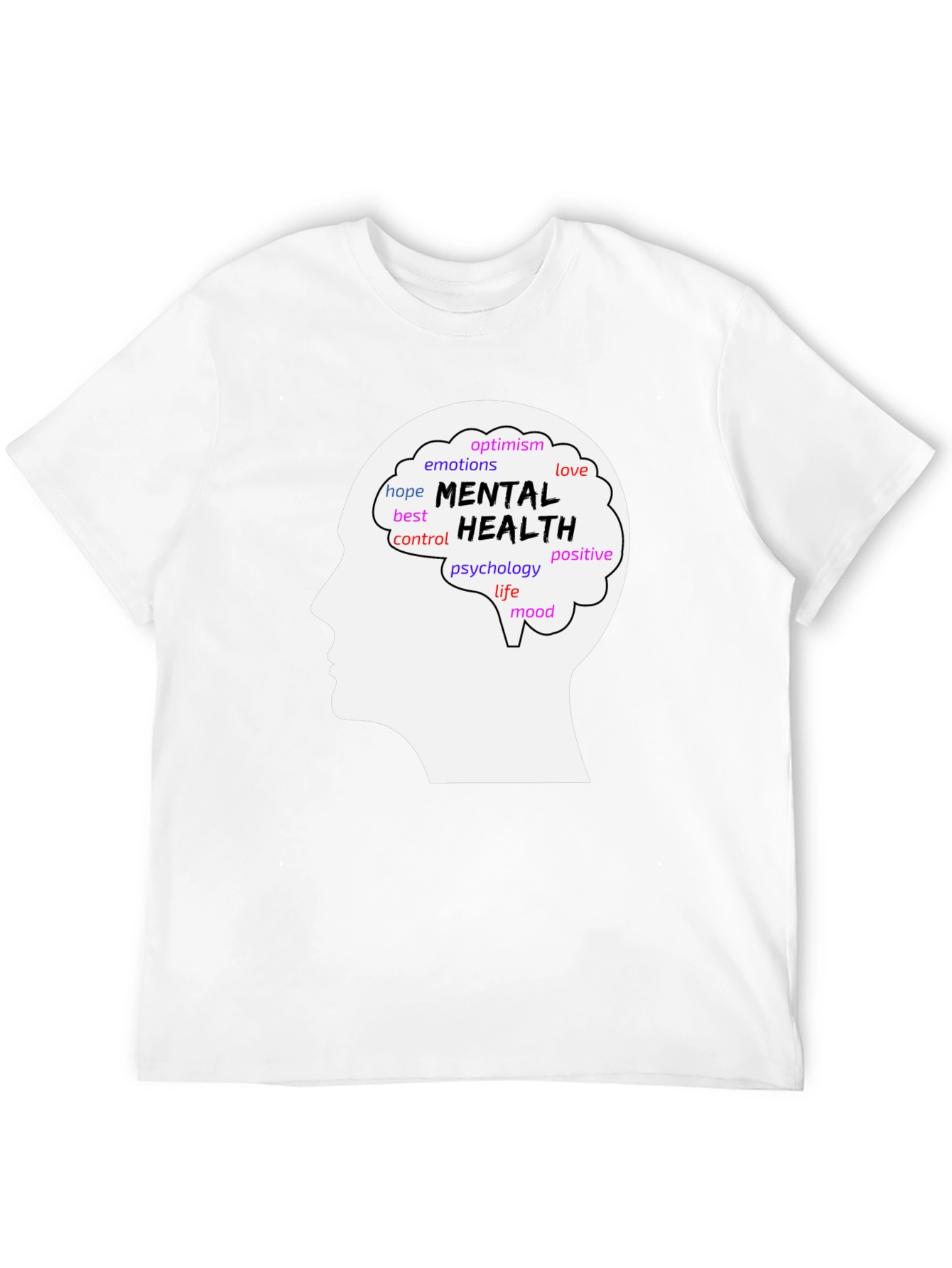 Mental Health Awareness T-Shirt - Brain Design