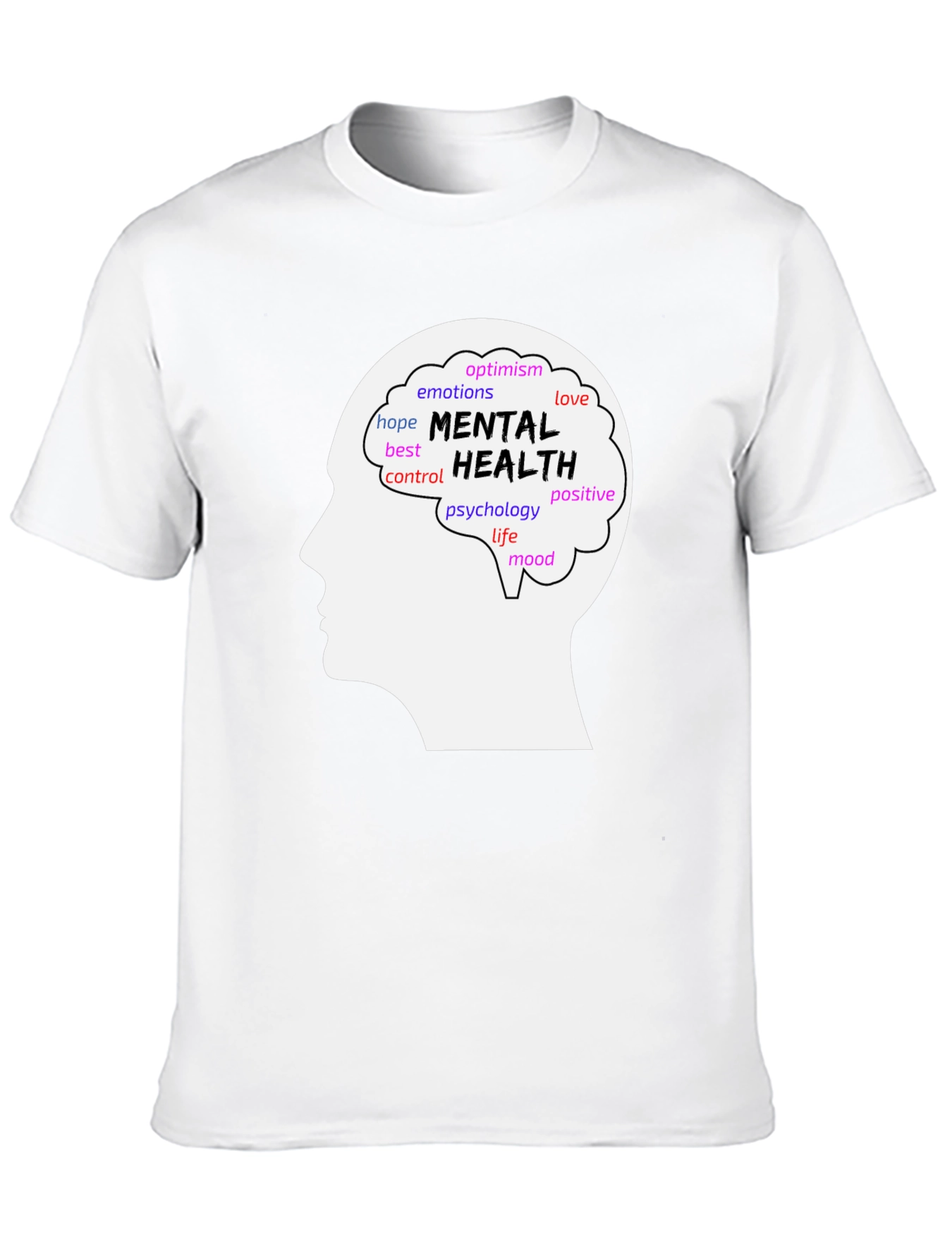 Mental Health Awareness T-Shirt - Brain Design