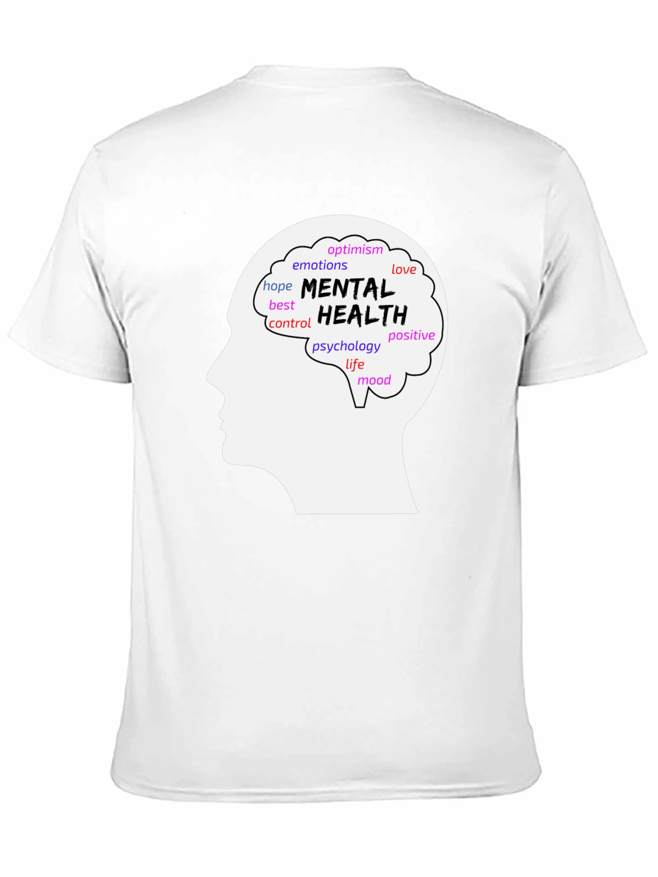 Mental Health Awareness T-Shirt - Brain Design