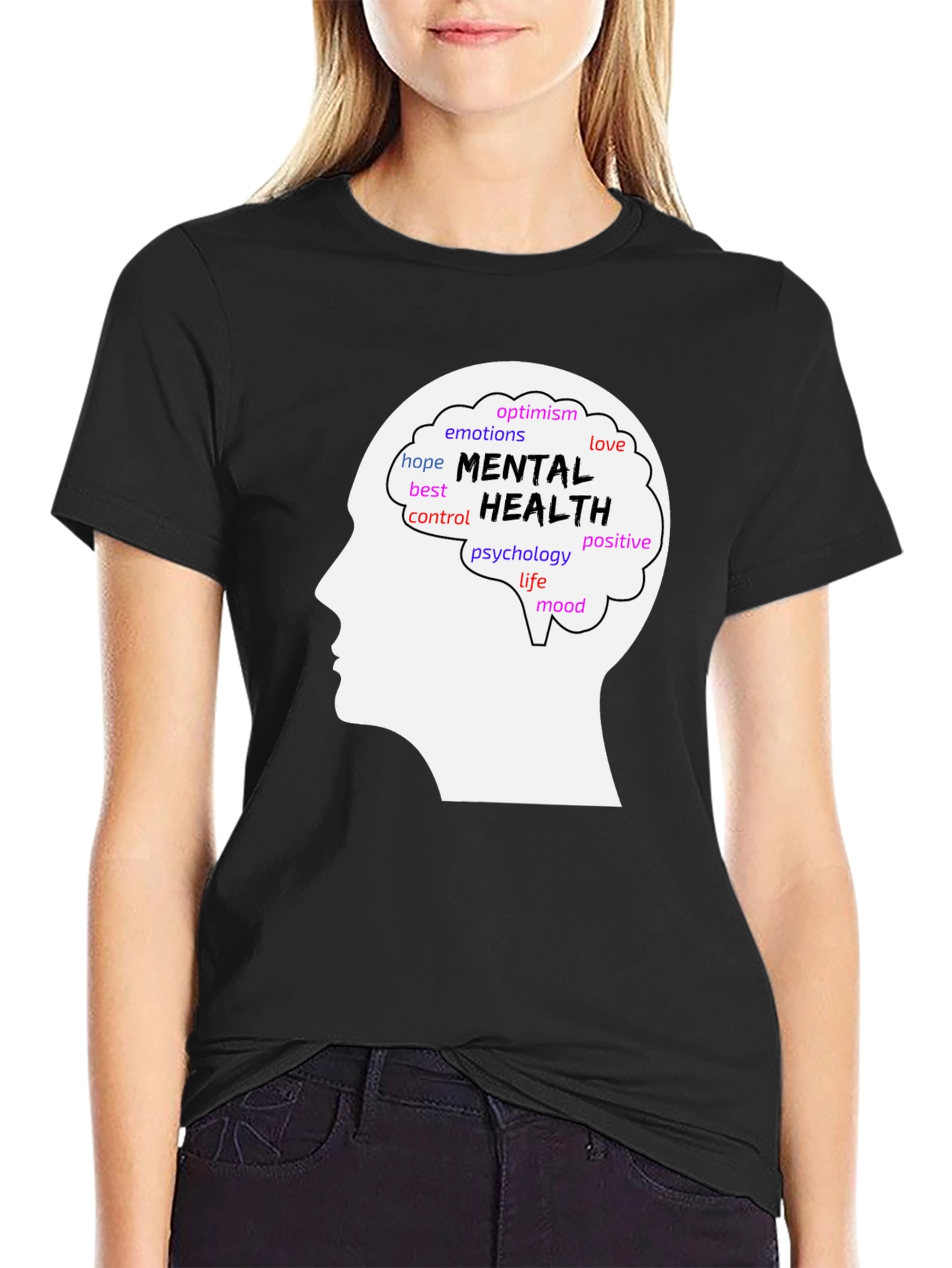 Mental Health Awareness T-Shirt - Brain Design