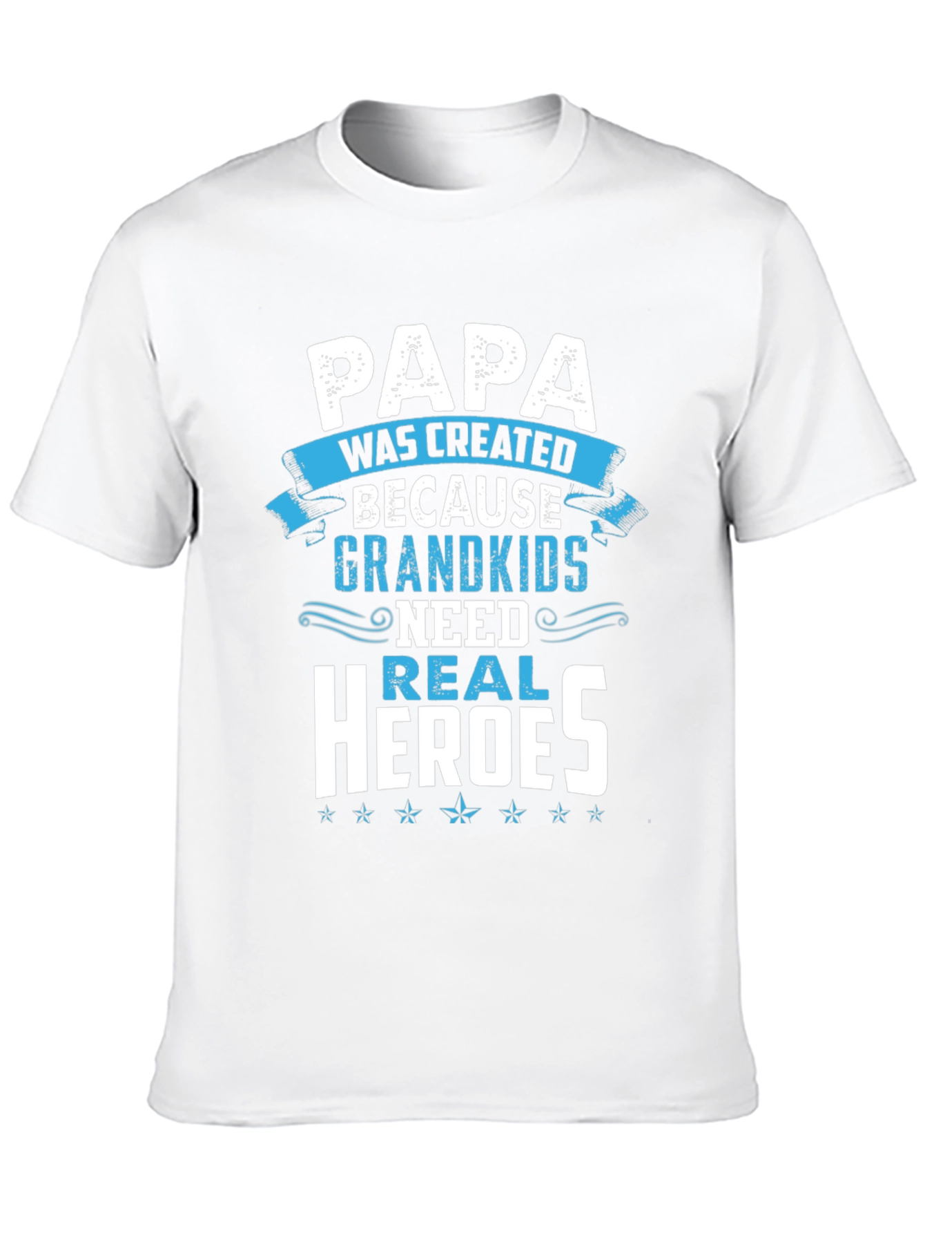 Papa Real Heroes T-Shirt - Grandkids Love