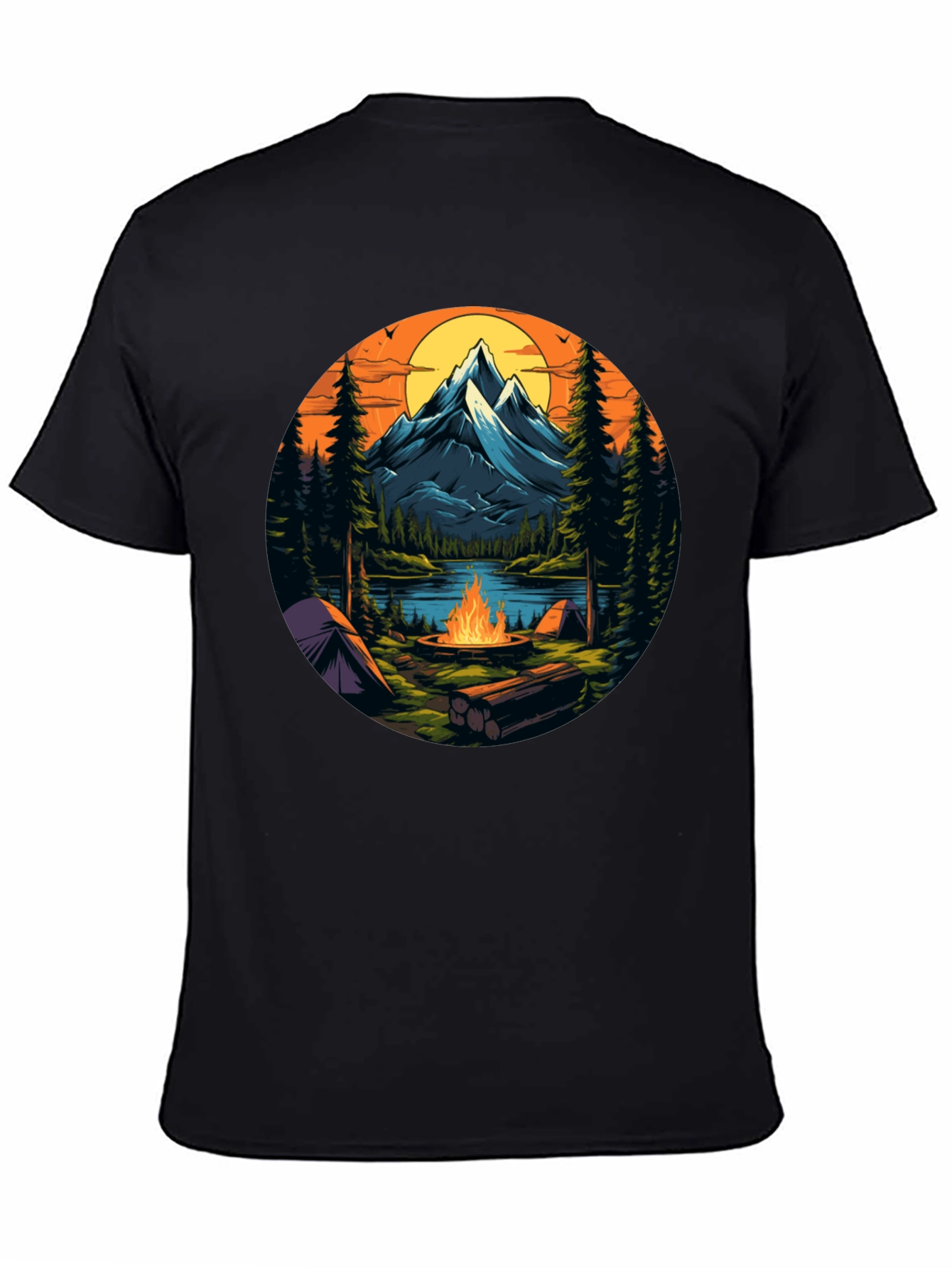 Mountain Campfire Graphic Tee