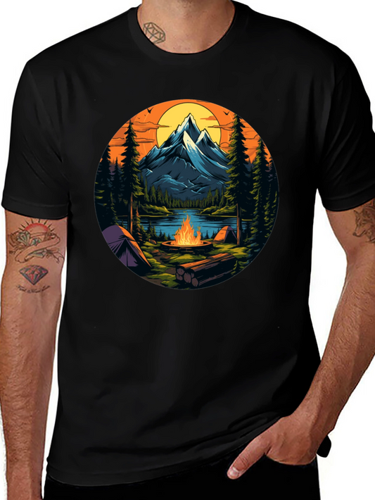 Mountain Campfire Graphic Tee