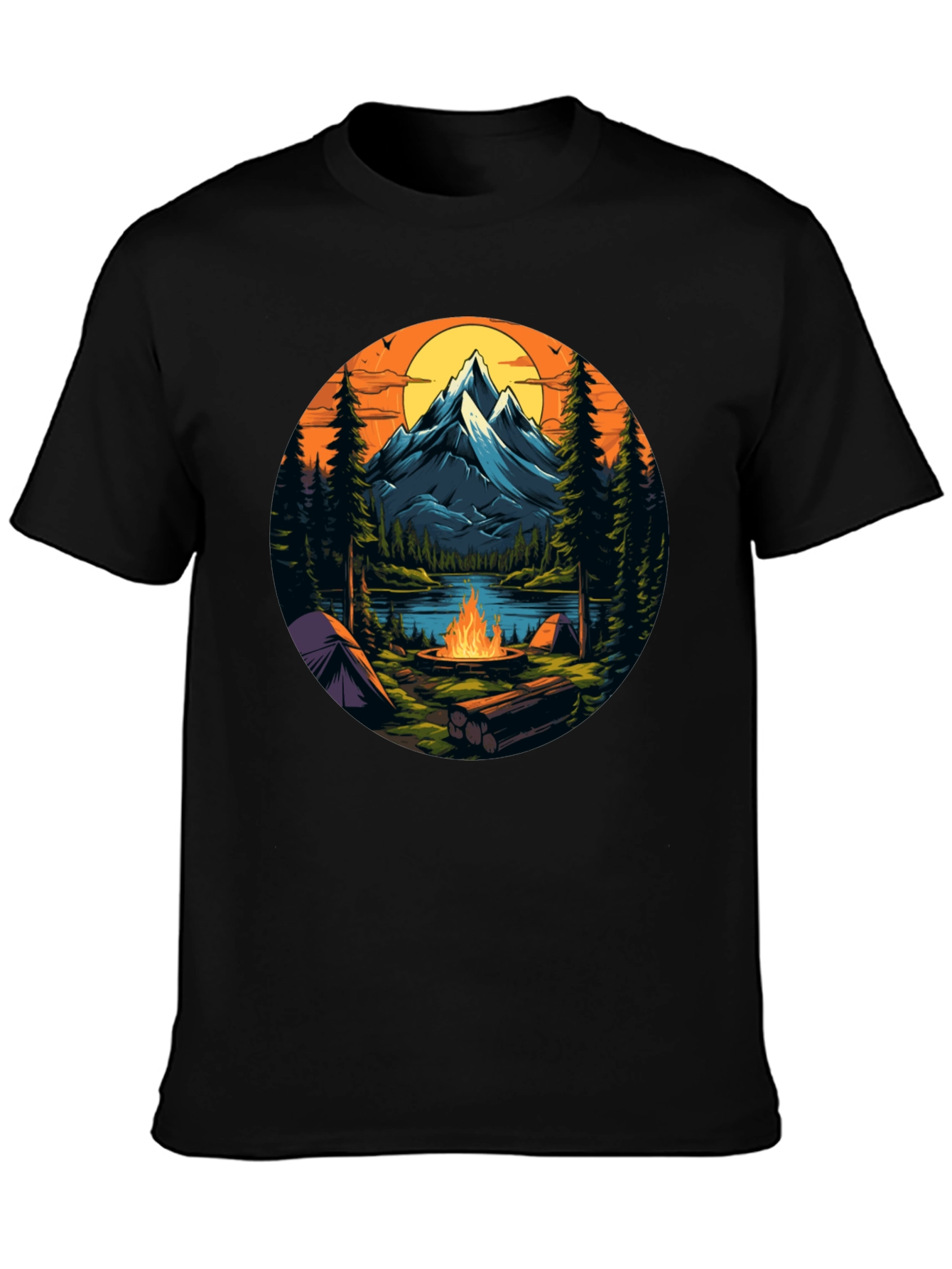 Mountain Campfire Graphic Tee
