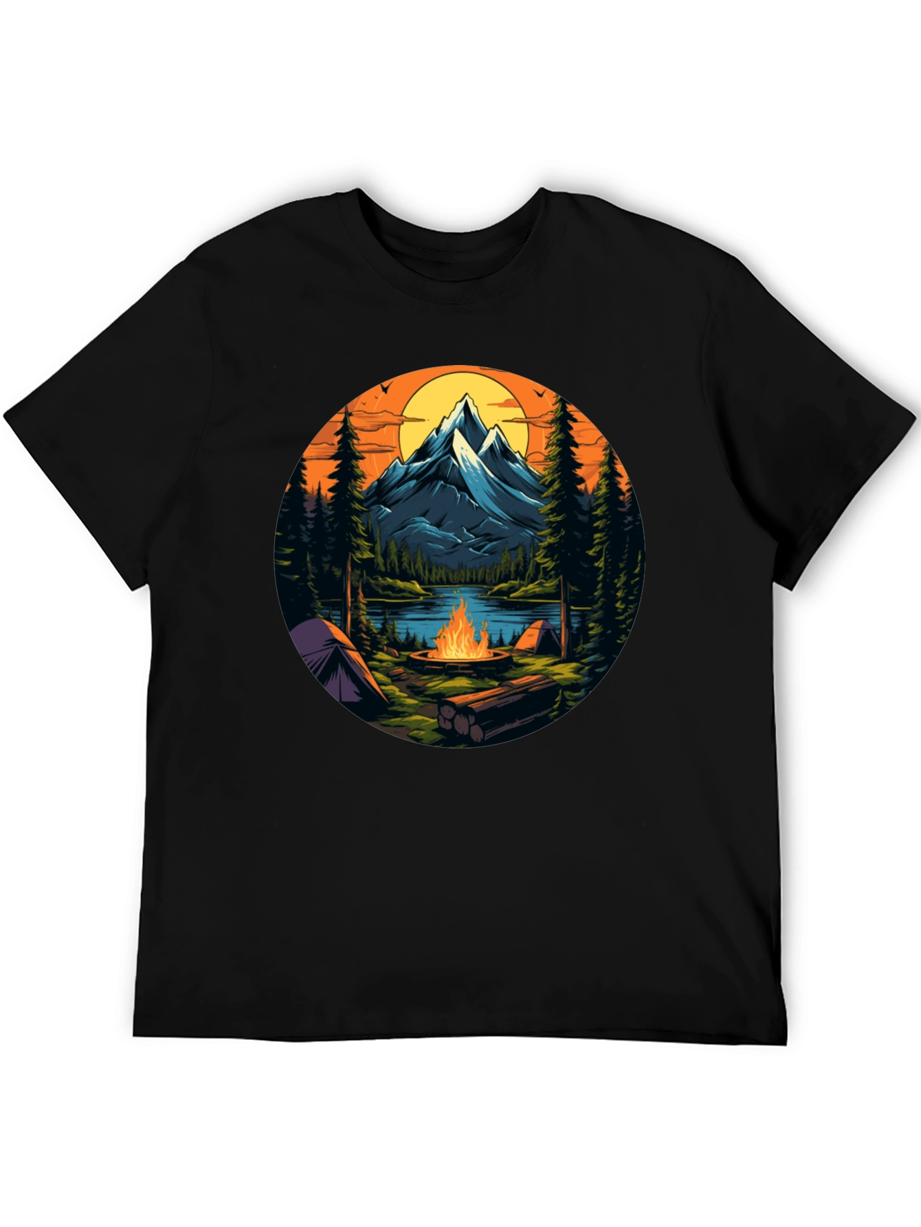Mountain Campfire Graphic Tee