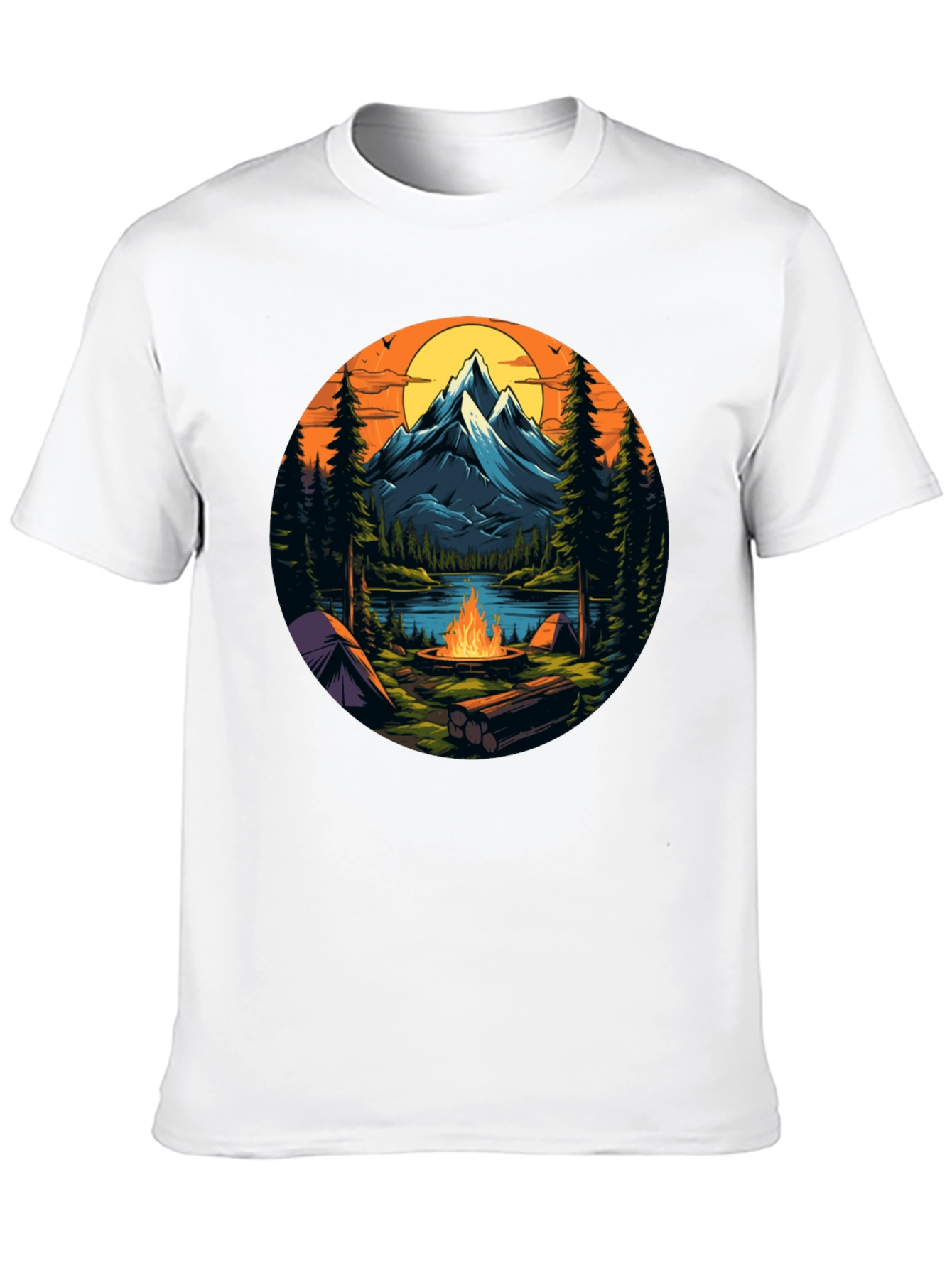 Mountain Campfire Graphic Tee