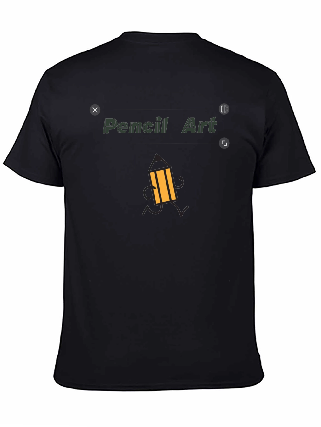 Pencil Art Graphic Tee - Unique Design
