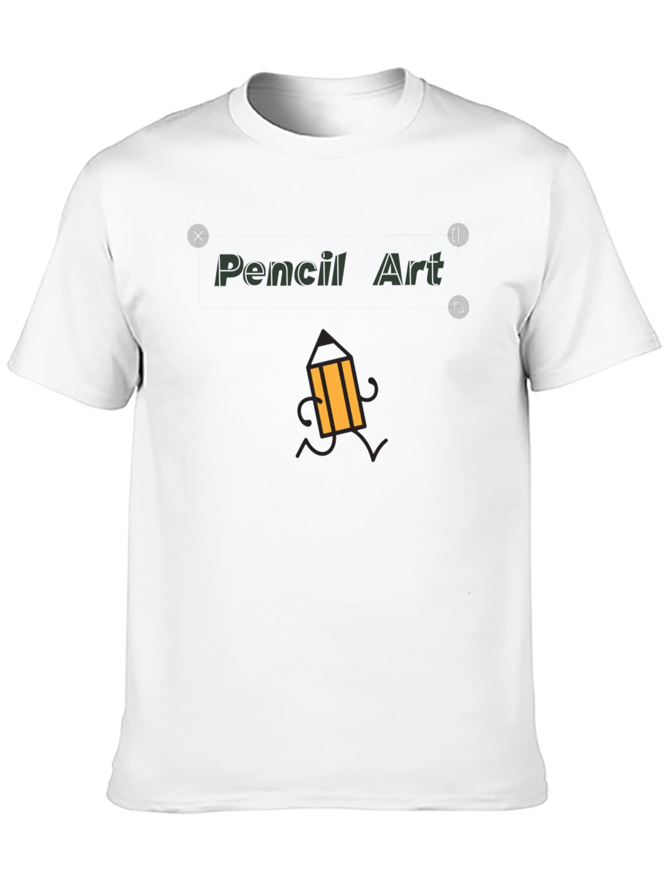 Pencil Art Graphic Tee - Unique Design