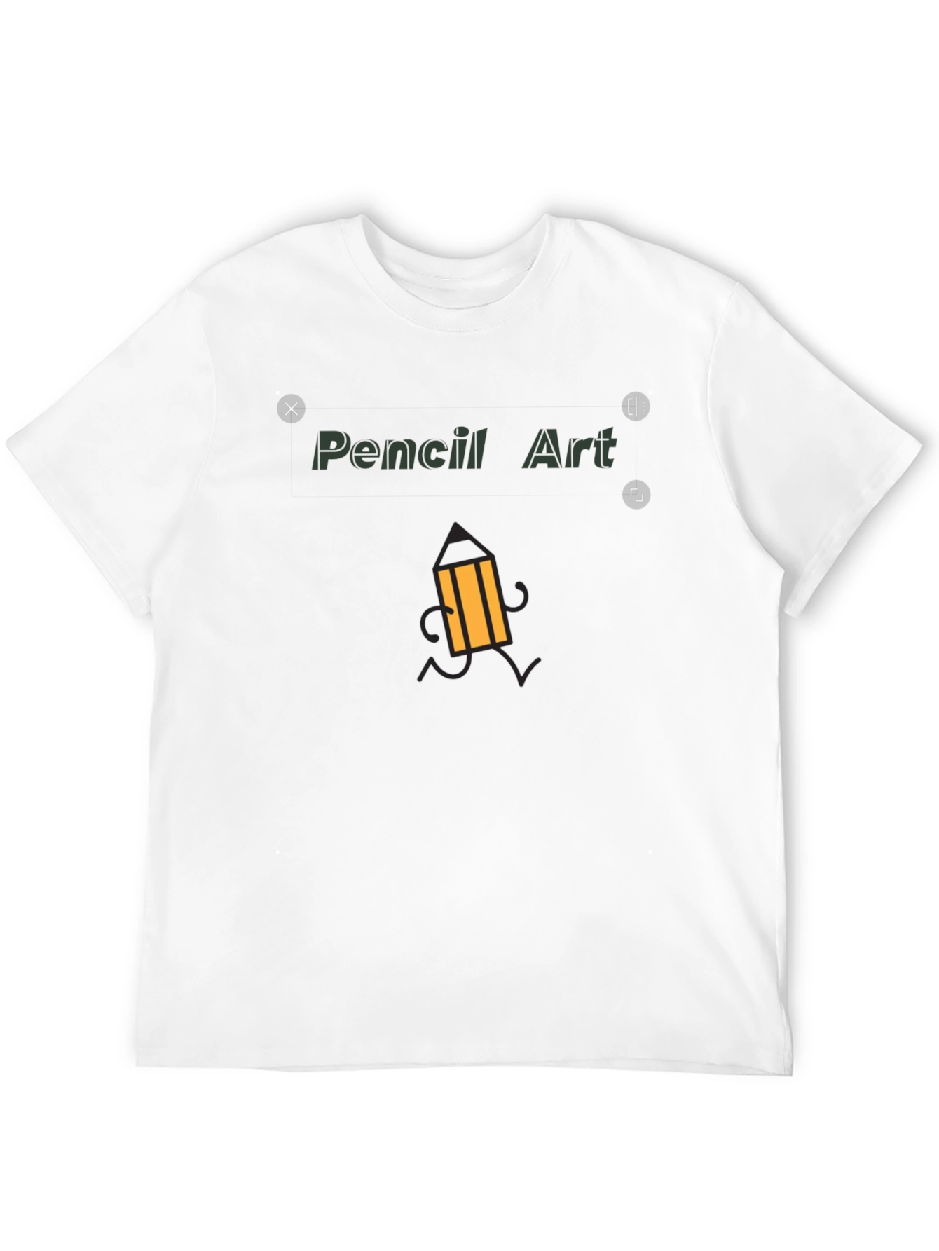 Pencil Art Graphic Tee - Unique Design