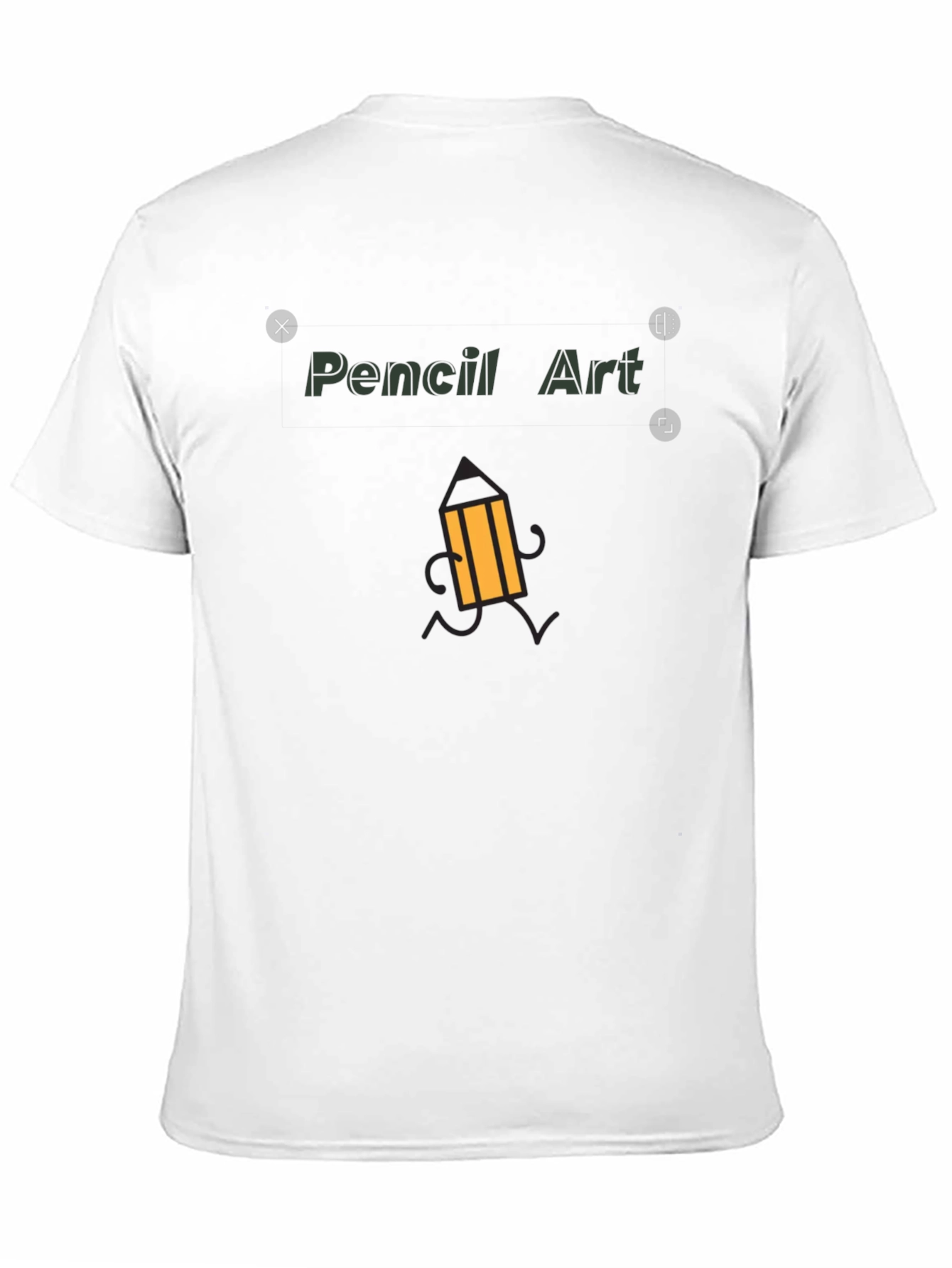 Pencil Art Graphic Tee - Unique Design
