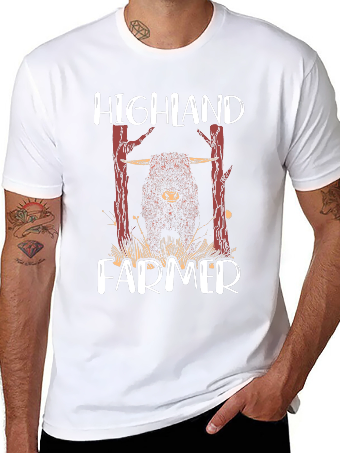 Highland Farmer Graphic T-Shirt