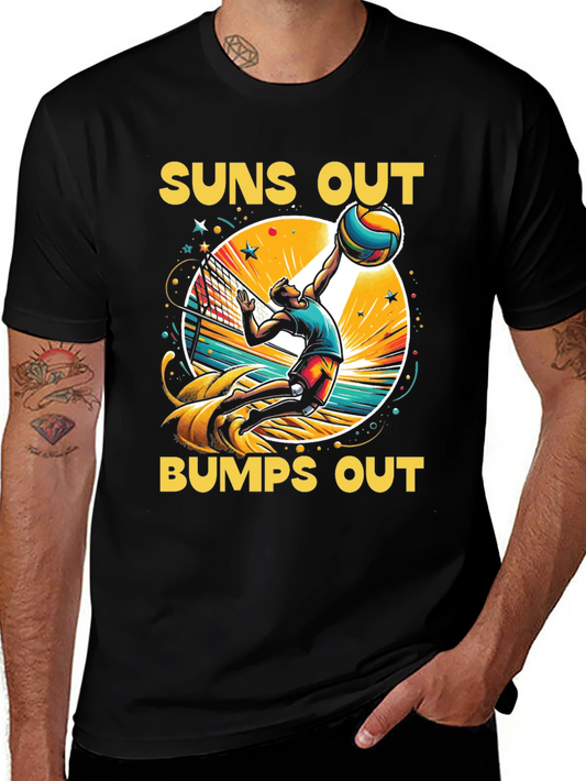Suns Out Bumps Out Volleyball Graphic Tee