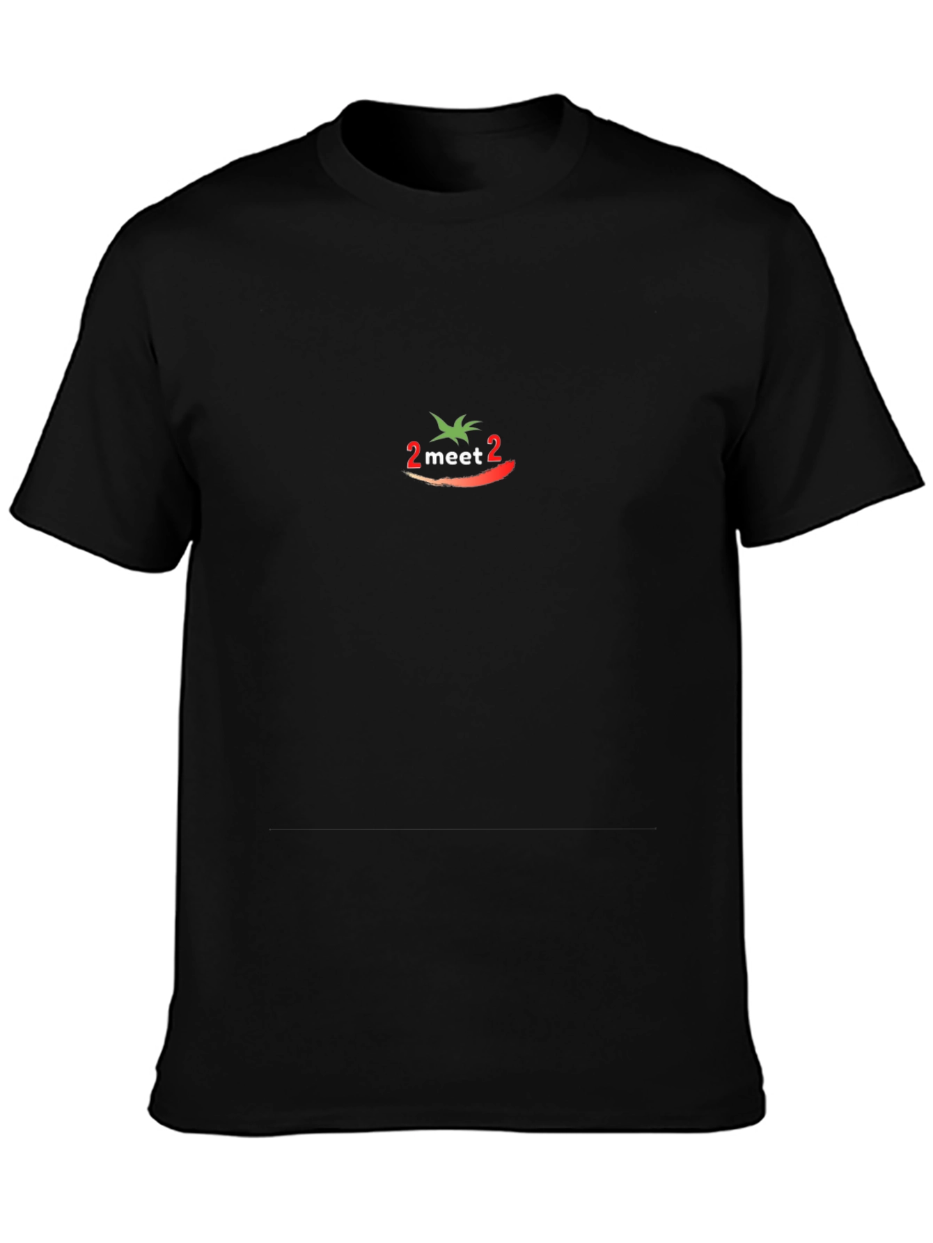 Meet2 Black Tee - Unique Graphic T-Shirt