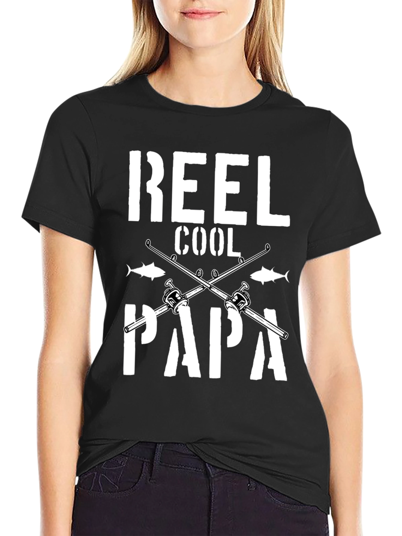 Reel Cool Papa Graphic T-Shirt Fishing Dad