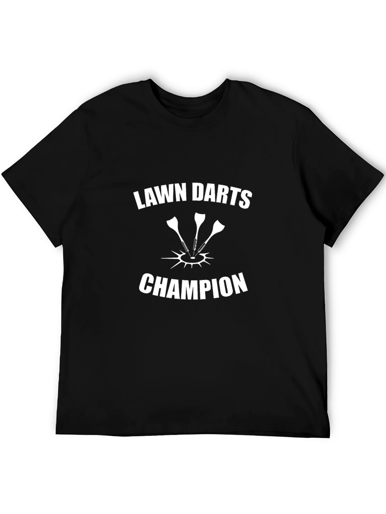 Lawn Darts Champion Graphic Tee - Black T-Shirt