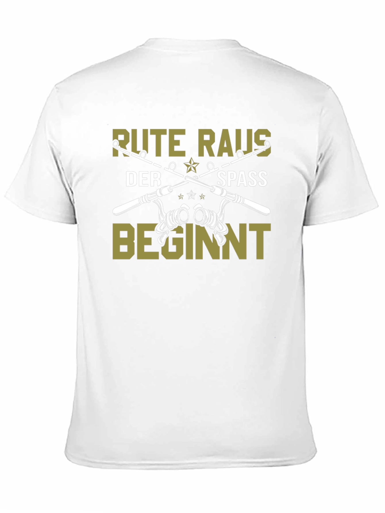Rute Raus Der Spass Beginnt Fishing T-Shirt