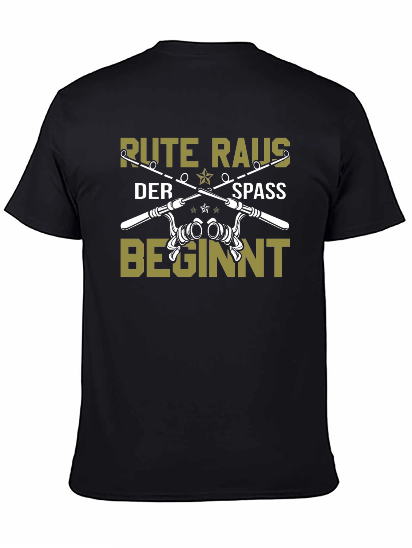Rute Raus Der Spass Beginnt Fishing T-Shirt