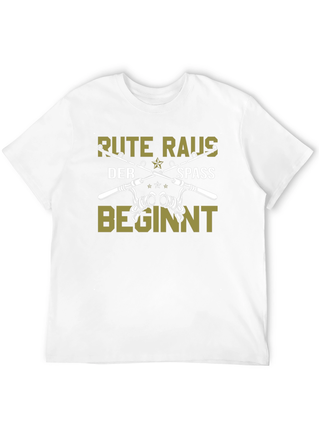 Rute Raus Der Spass Beginnt Fishing T-Shirt
