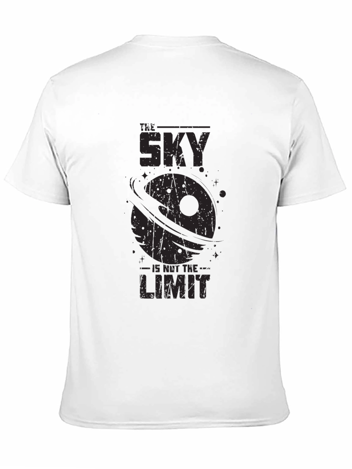 The Sky is Not the Limit Black Graphic Tee