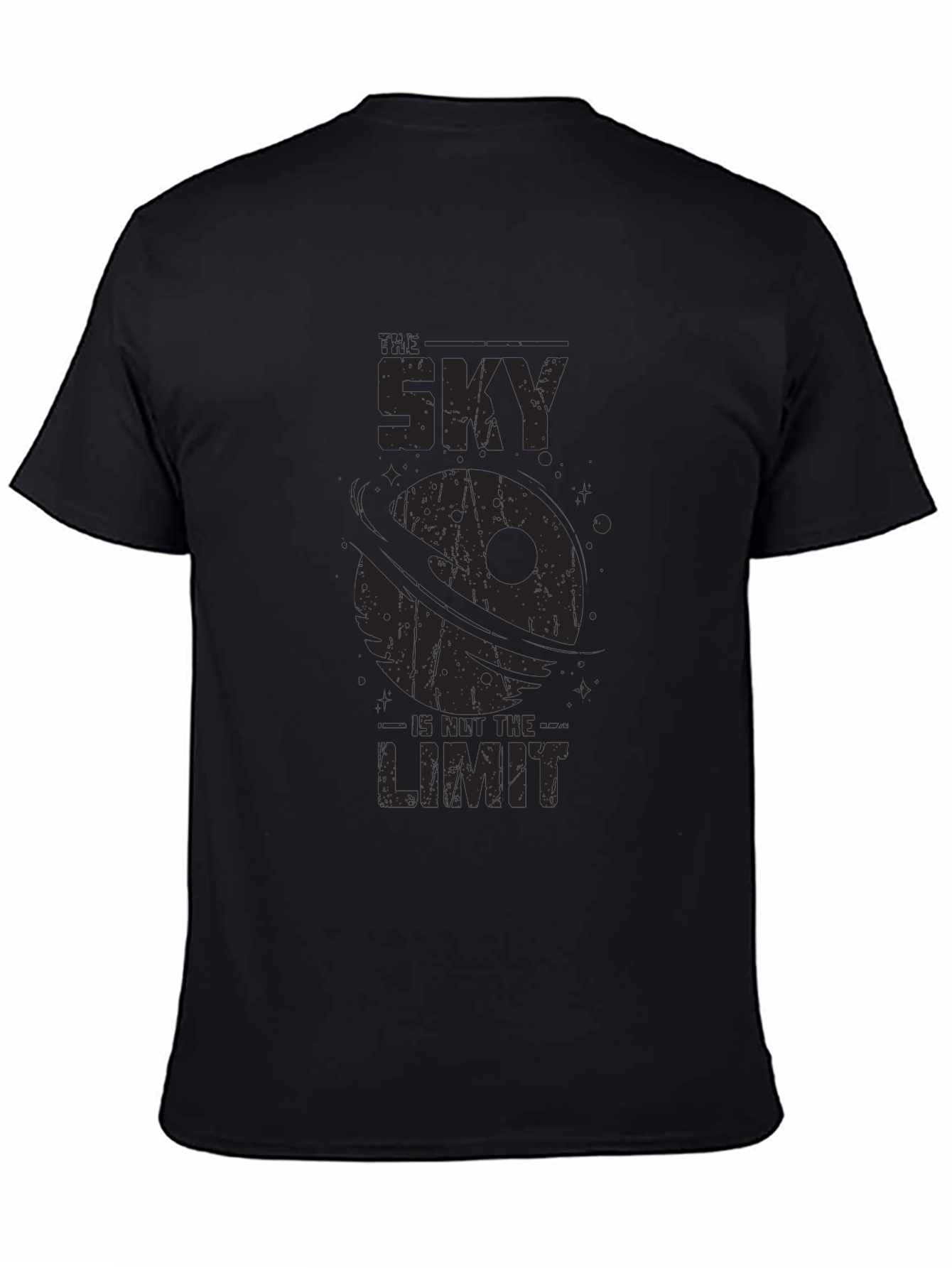 The Sky is Not the Limit Black Graphic Tee