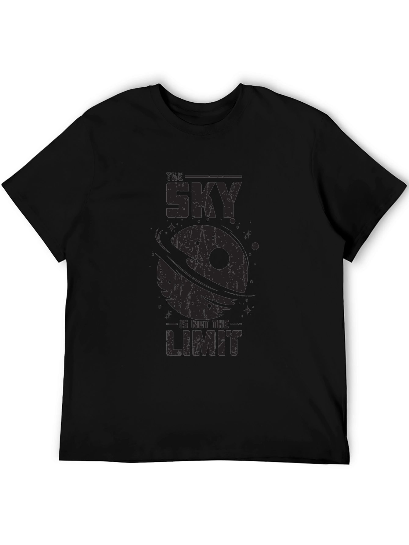 The Sky is Not the Limit Black Graphic Tee