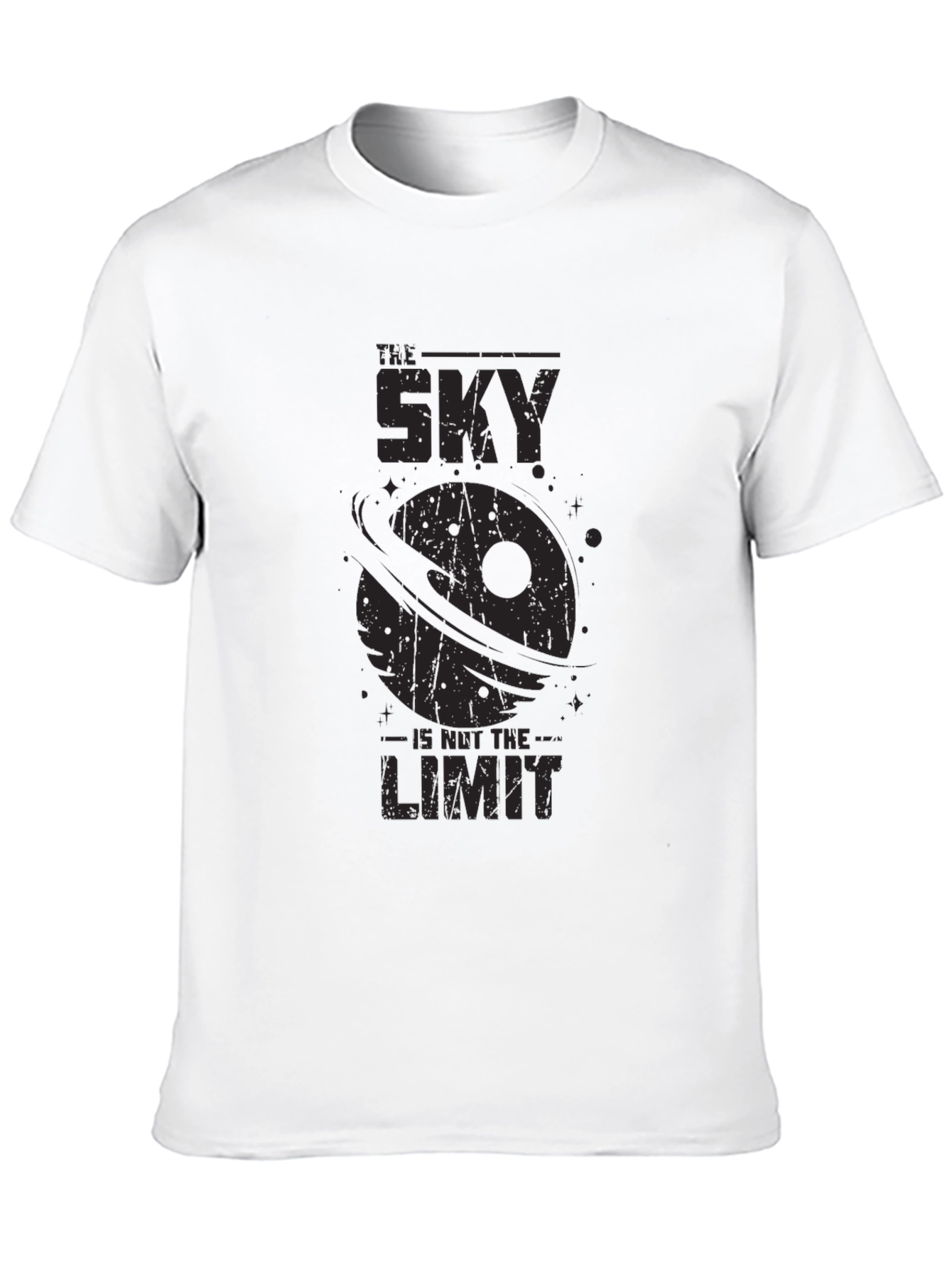 The Sky is Not the Limit Black Graphic Tee