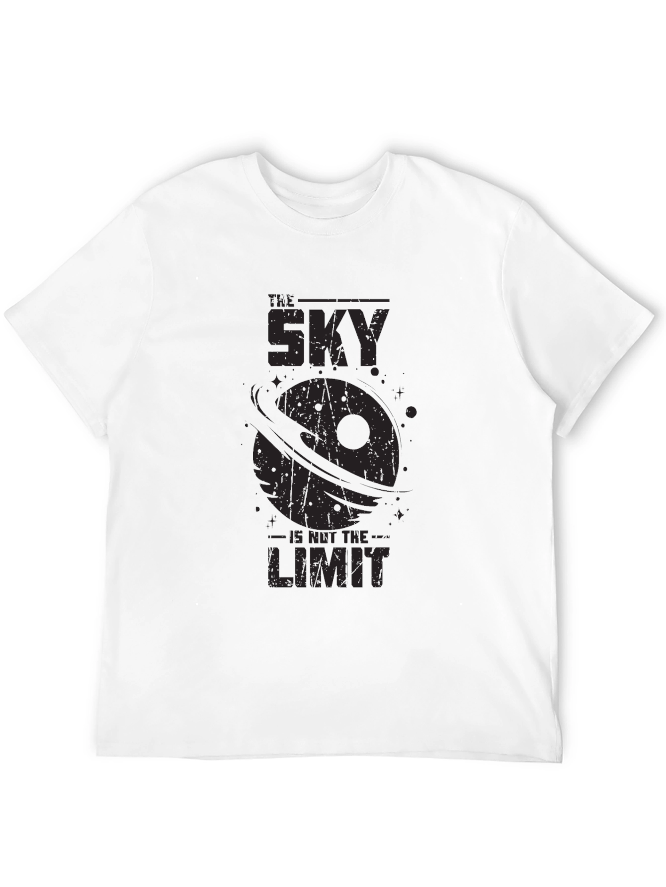 The Sky is Not the Limit Black Graphic Tee