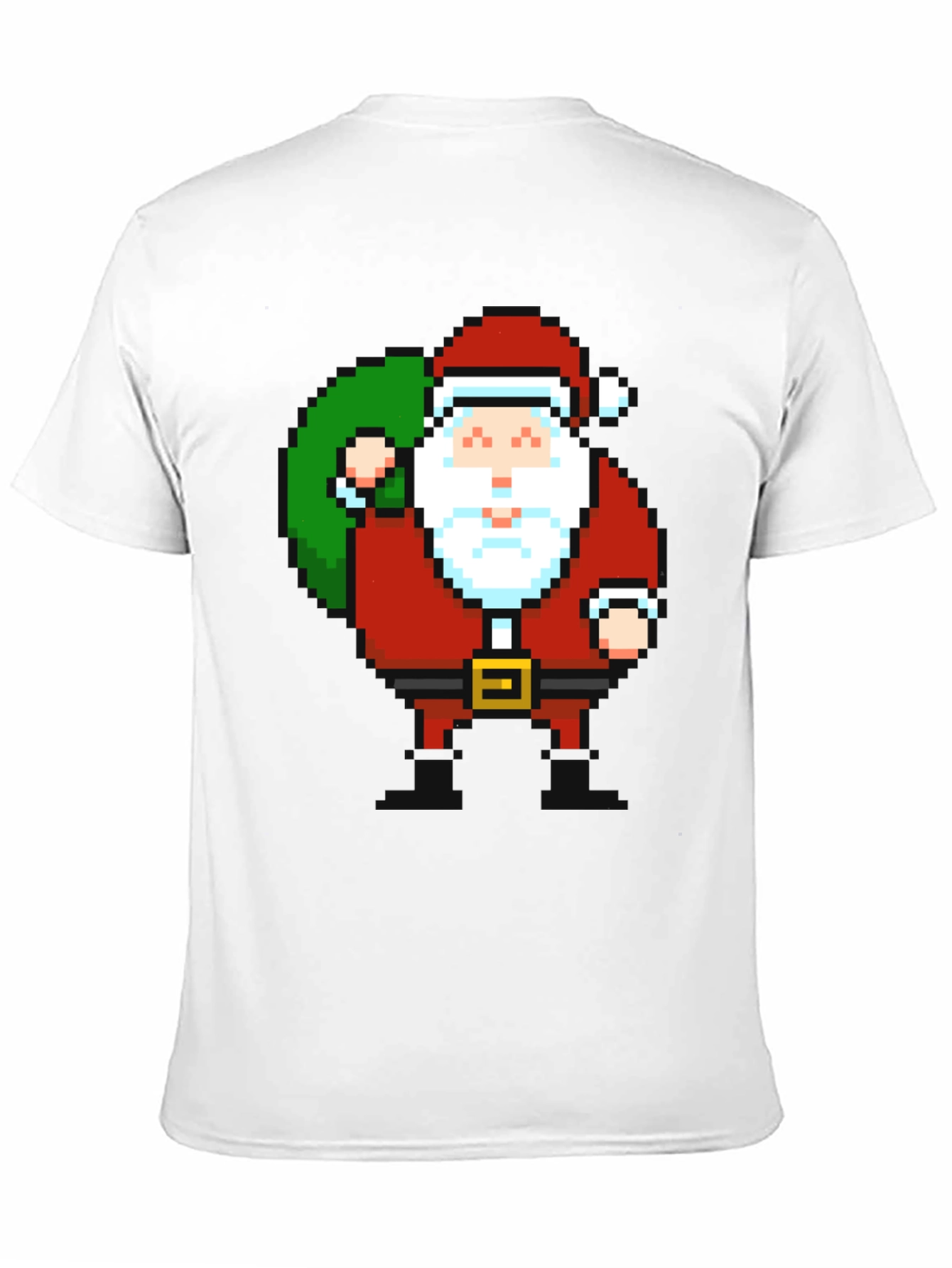 Pixel Santa Graphic Tee - Holiday Cheer