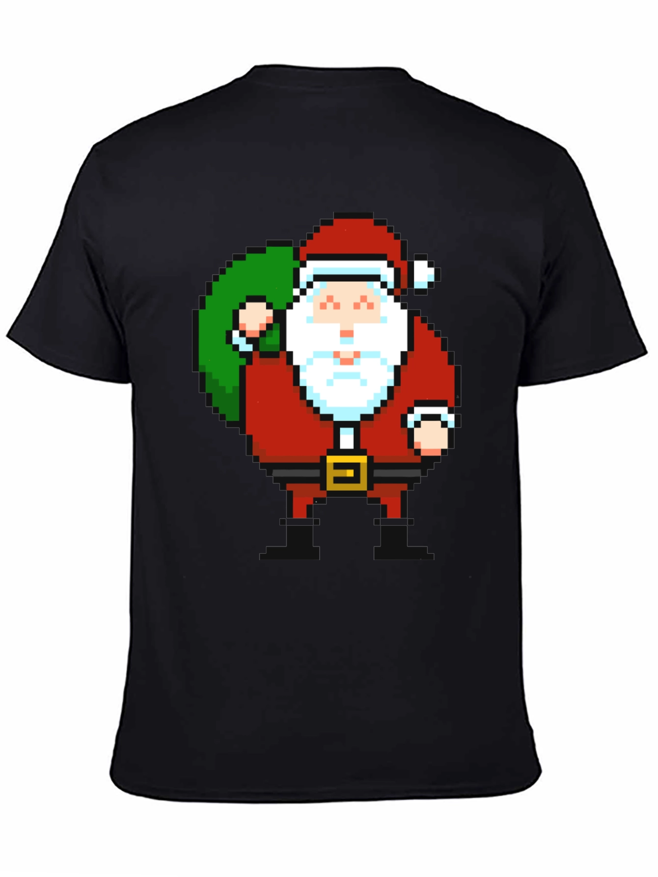 Pixel Santa Graphic Tee - Holiday Cheer