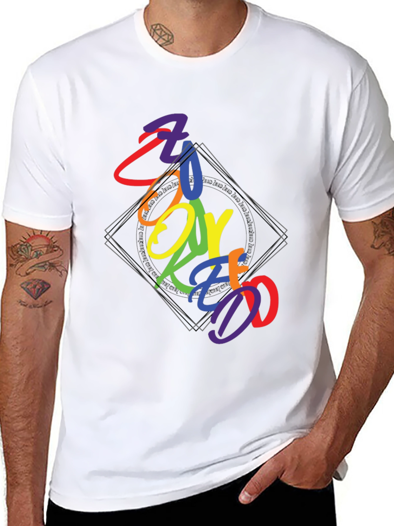Rainbow Zookeeper Graphic Tee