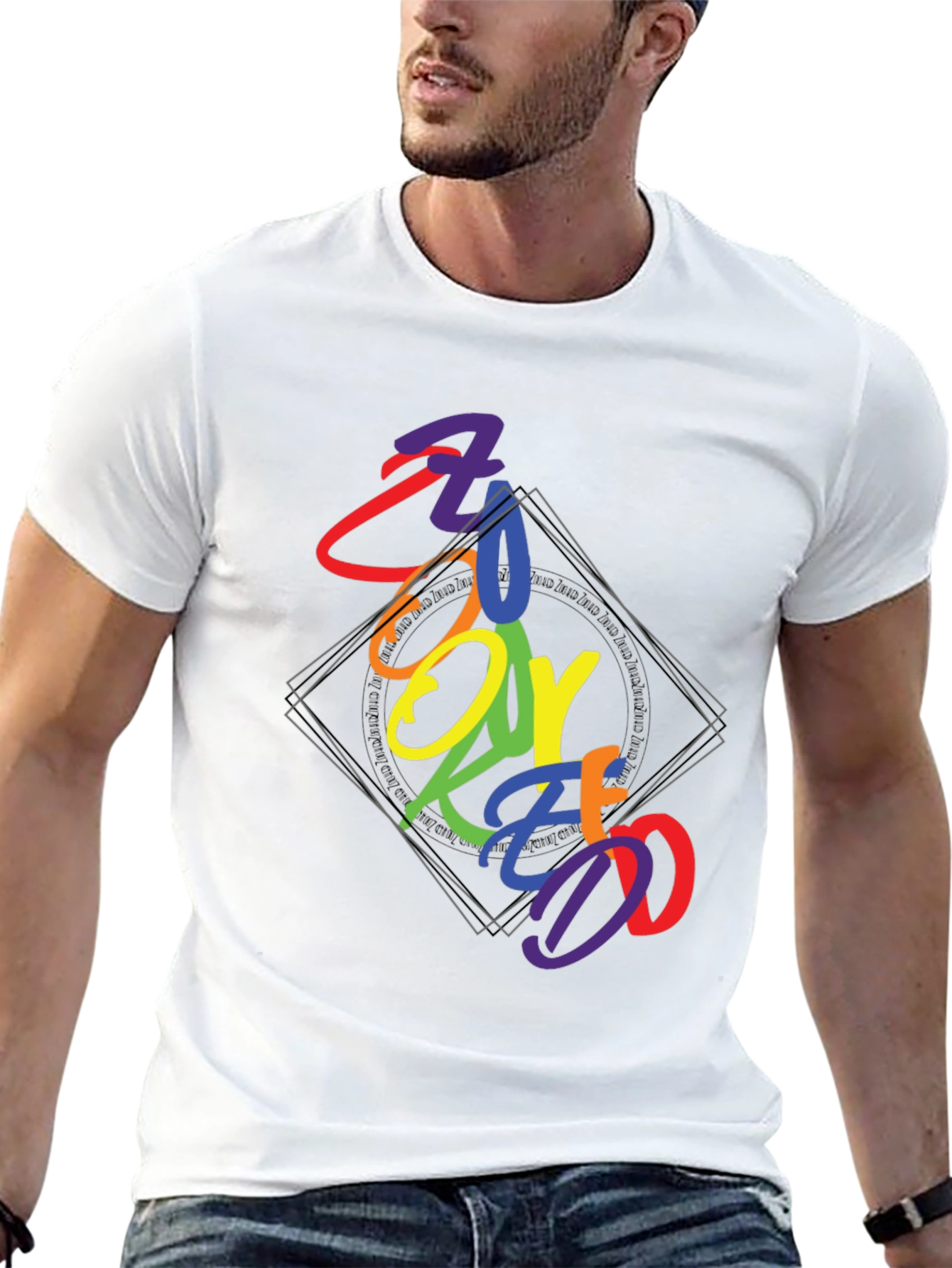 Rainbow Zookeeper Graphic Tee
