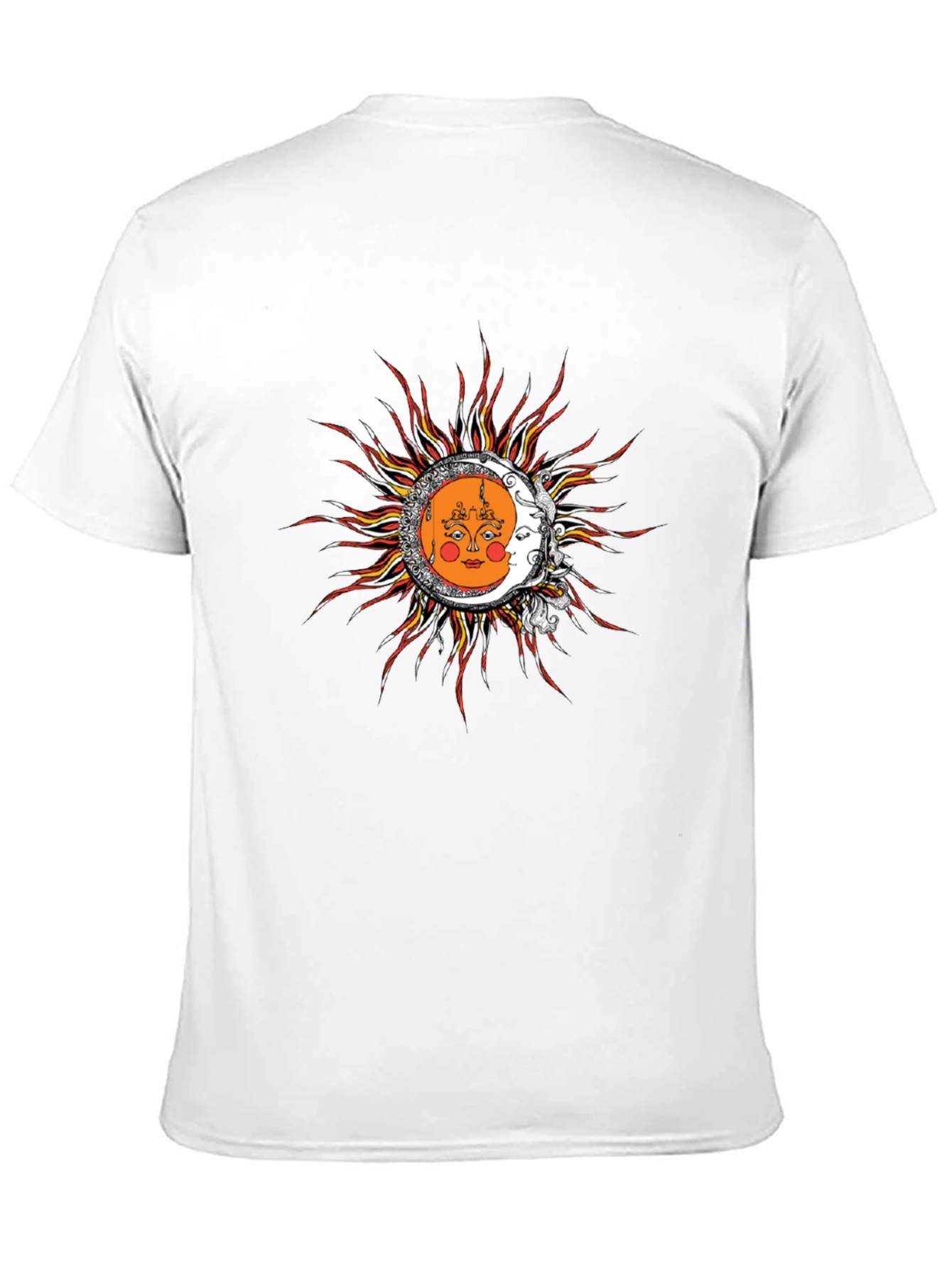 Sun and Moon Graphic T-Shirt - Celestial Design