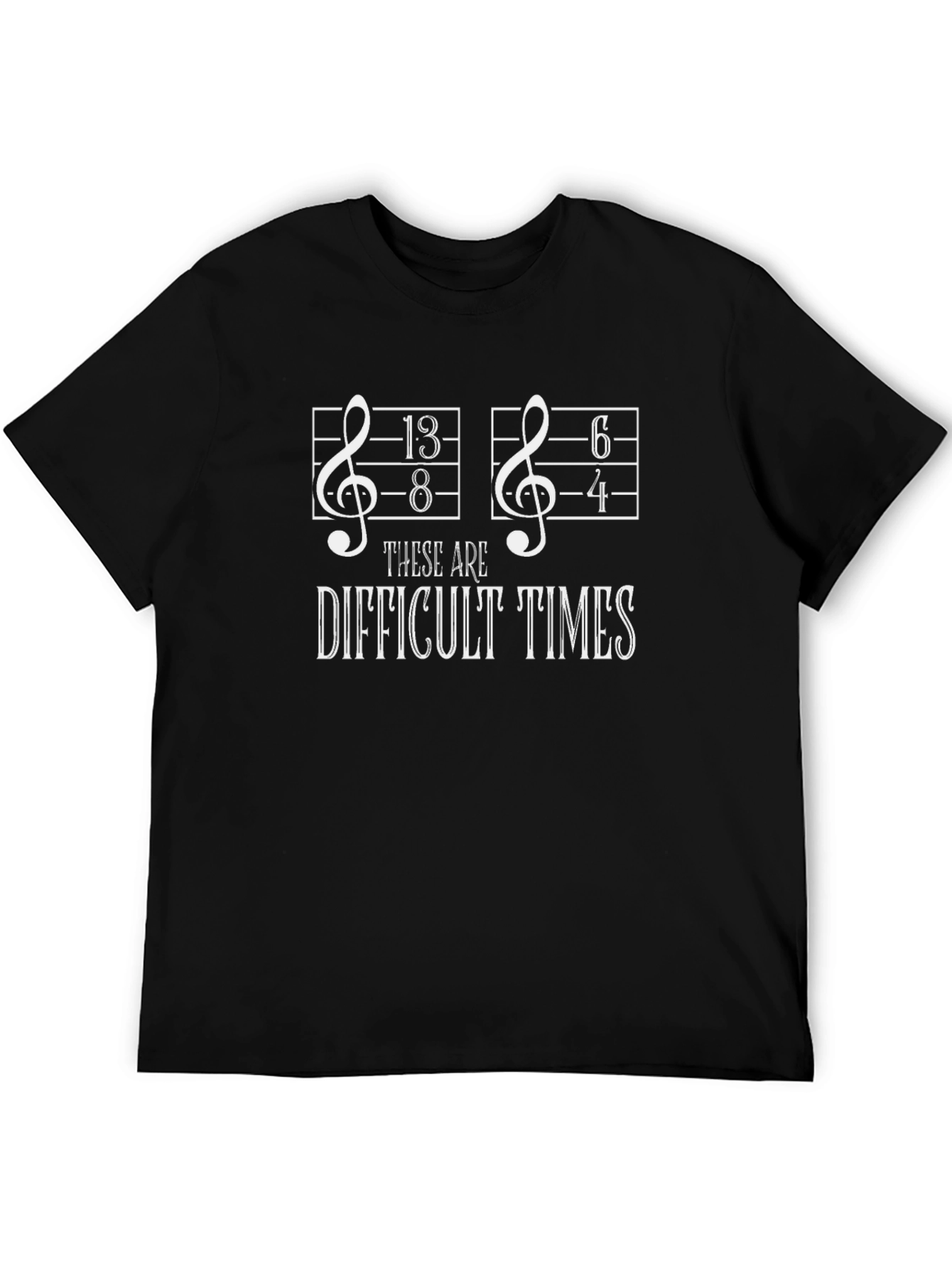 Difficult Times Music Pun T-Shirt