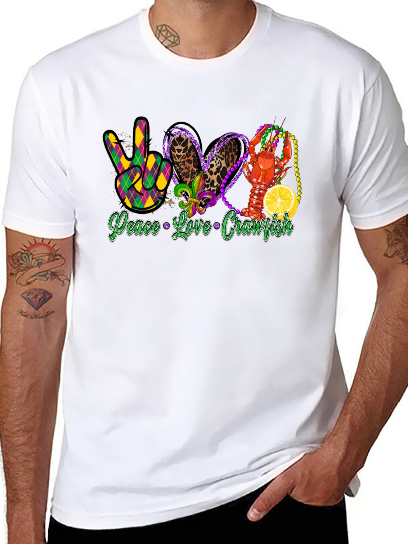 Peace Love Crawfish T-Shirt