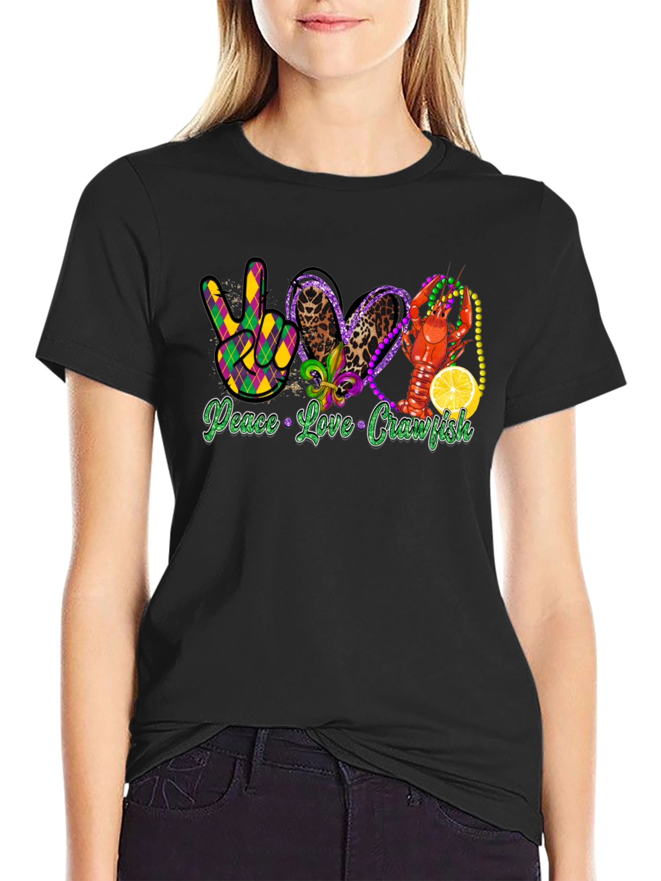 Peace Love Crawfish T-Shirt