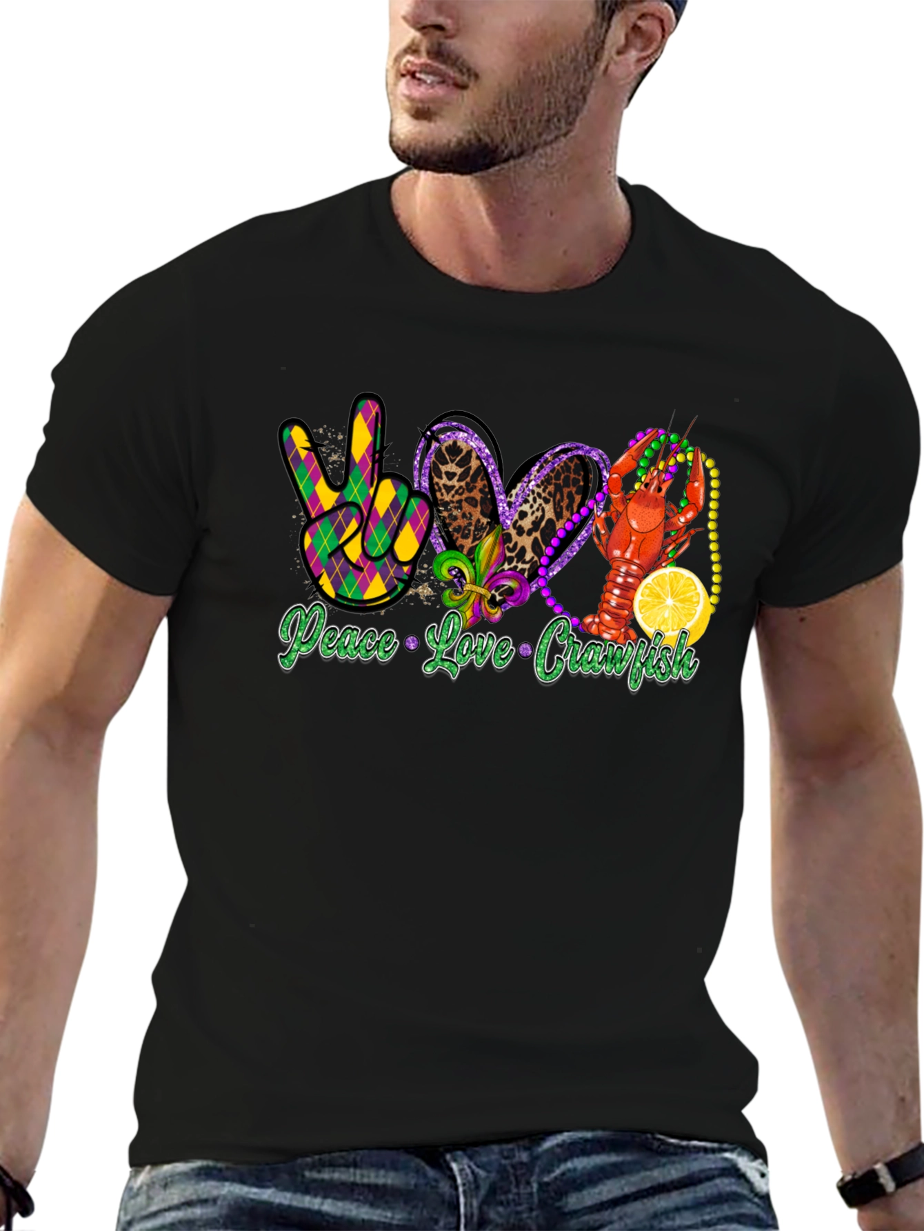 Peace Love Crawfish T-Shirt
