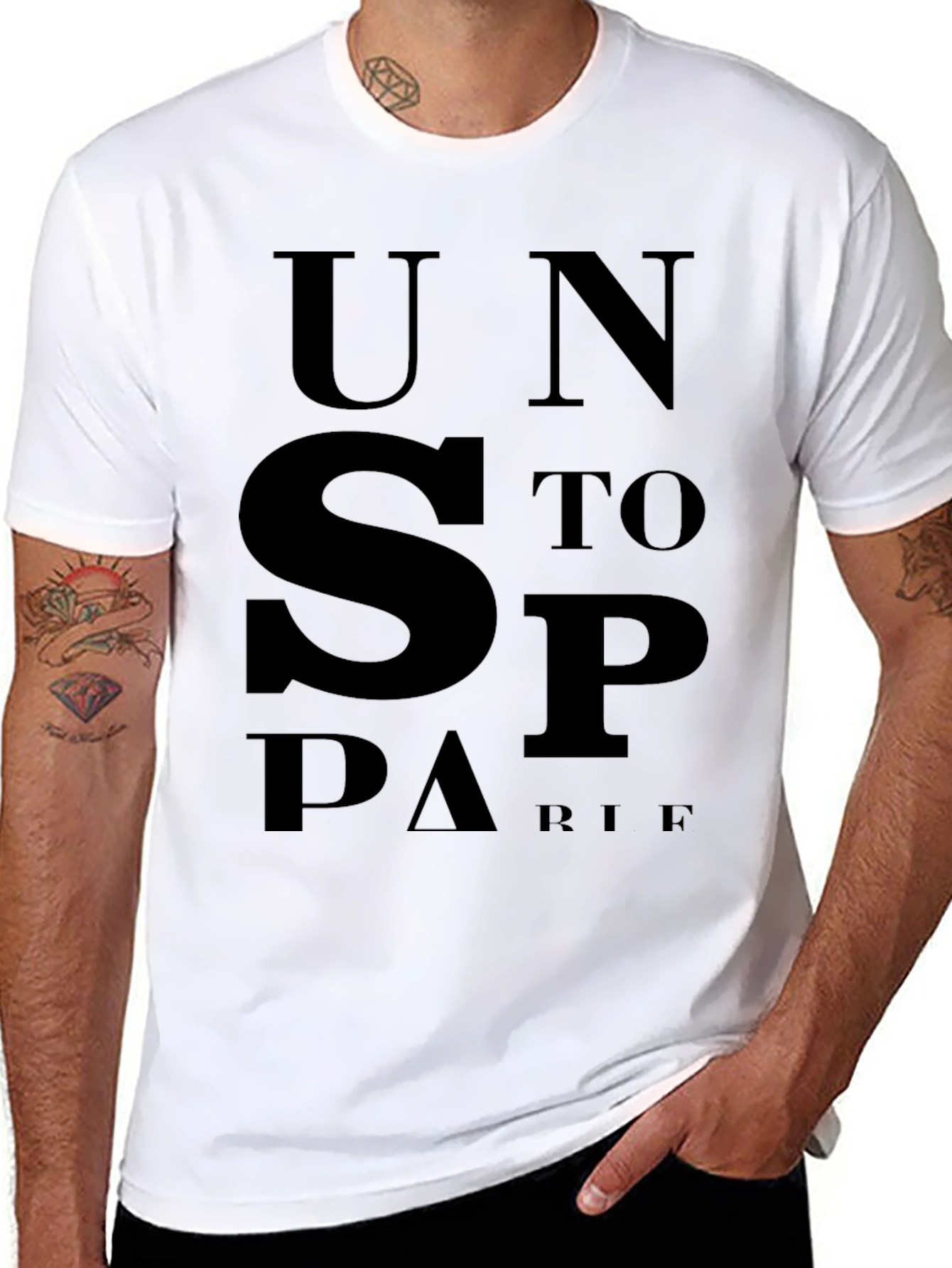 Unstoppable Black Graphic Tee