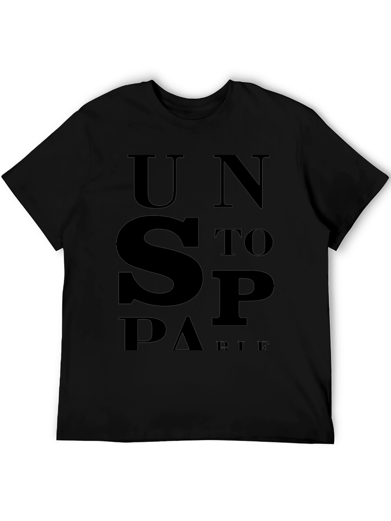 Unstoppable Black Graphic Tee