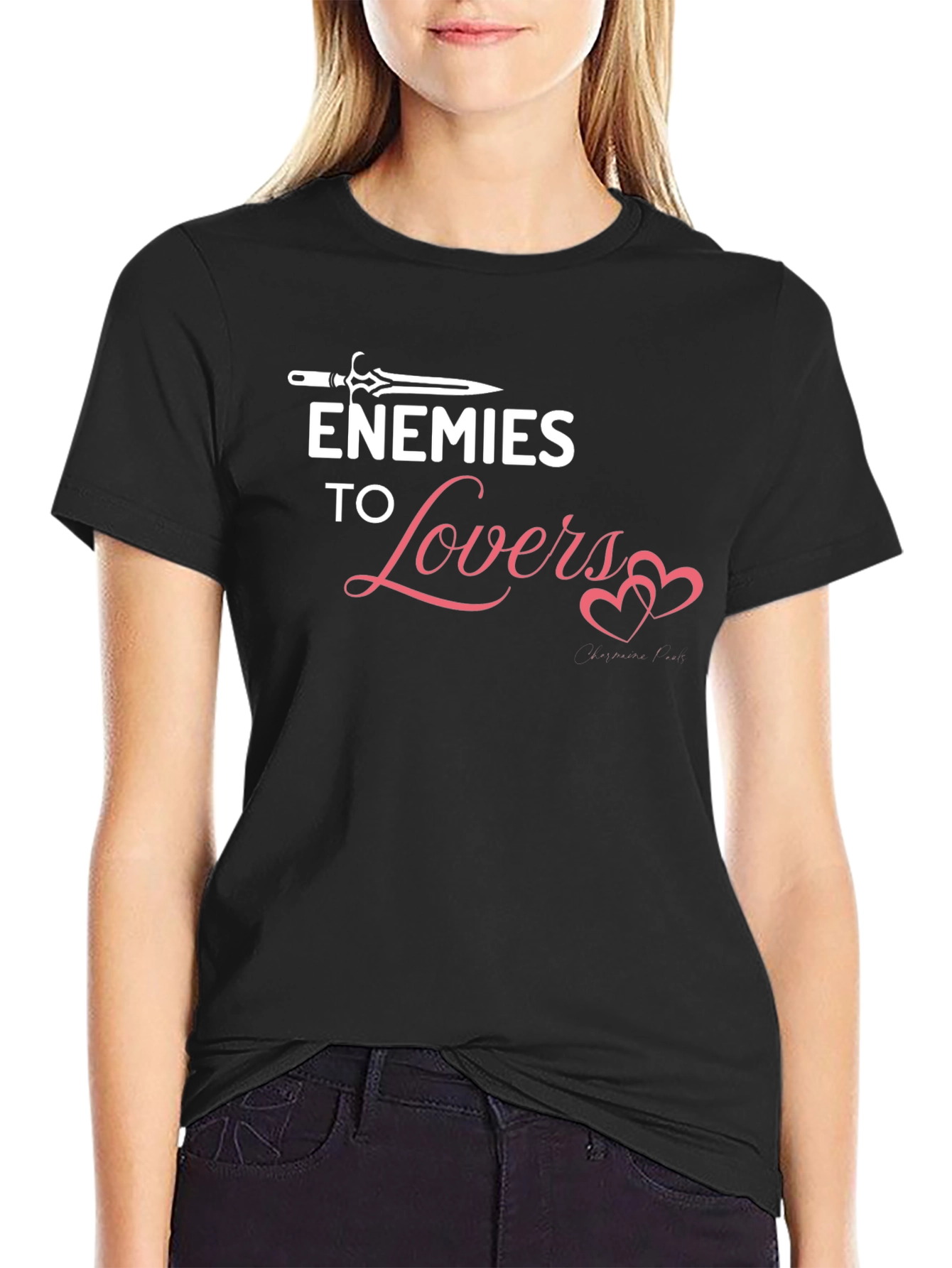 Enemies to Lovers Graphic Tee - Black Cotton T-Shirt