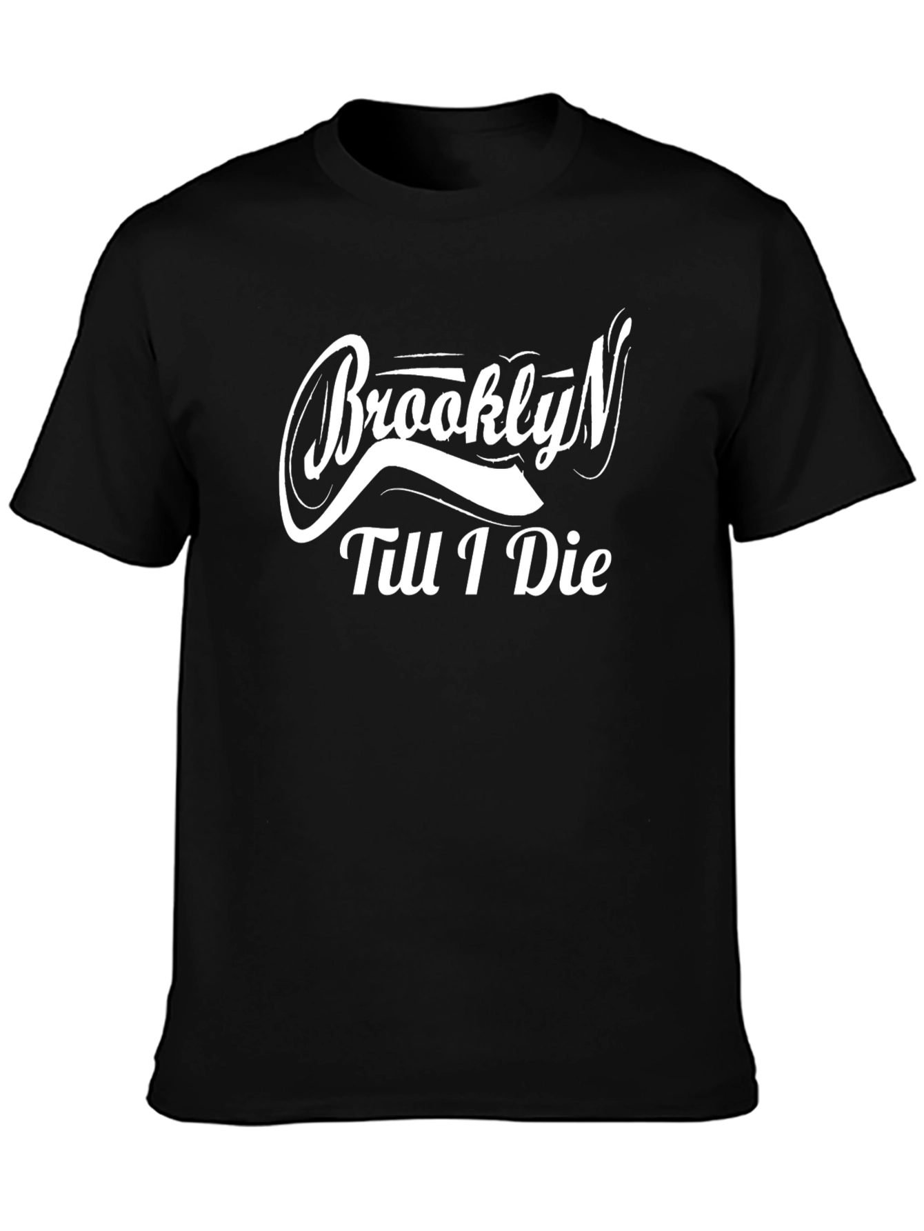Brooklyn Till I Die Black Graphic T-Shirt
