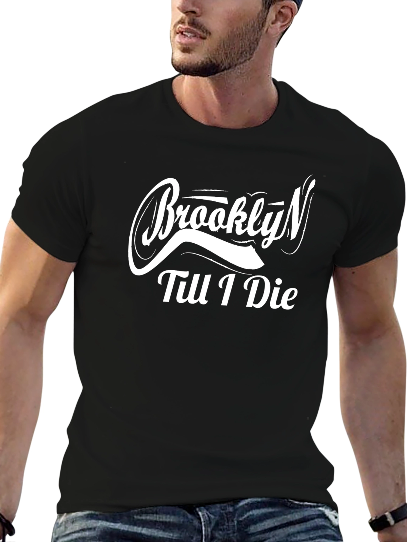 Brooklyn Till I Die Black Graphic T-Shirt