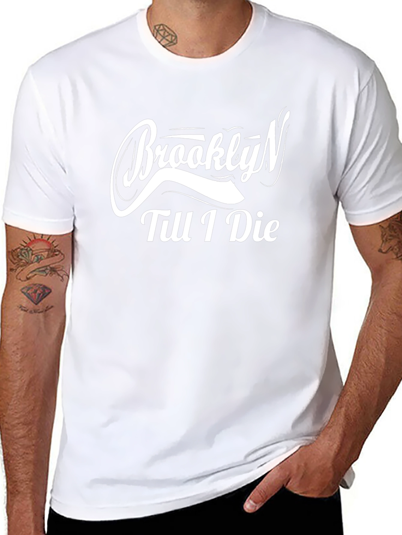 Brooklyn Till I Die Black Graphic T-Shirt