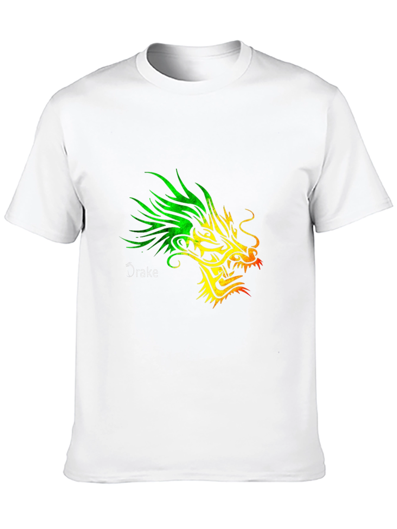 Dragon Graphic Print Crew Neck T-Shirt - Mens
