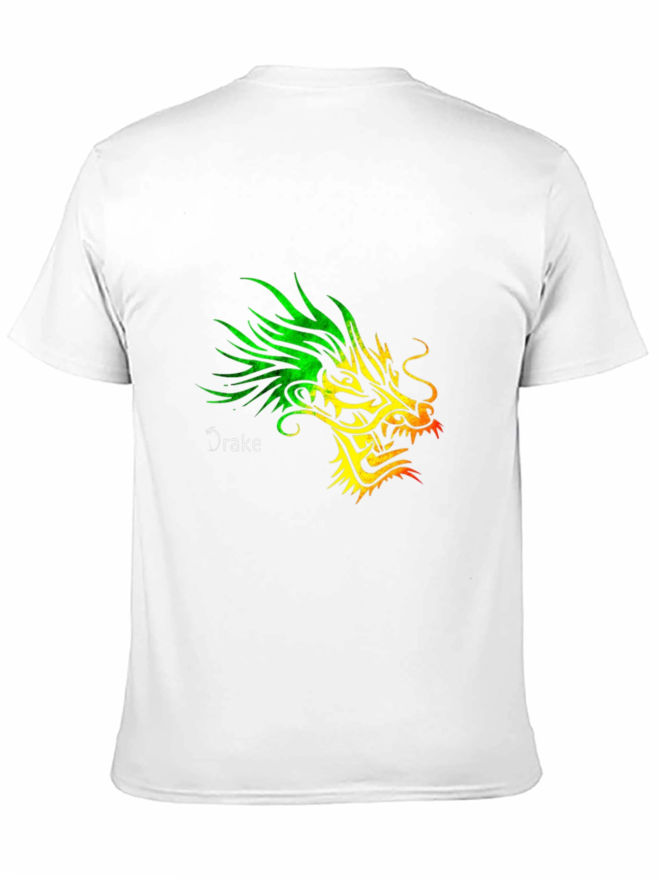 Dragon Graphic Print Crew Neck T-Shirt - Mens