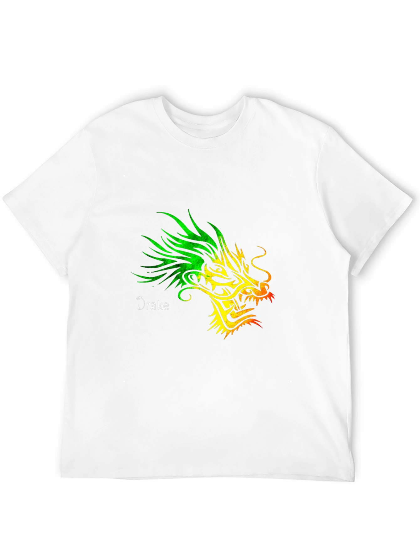 Dragon Graphic Print Crew Neck T-Shirt - Mens
