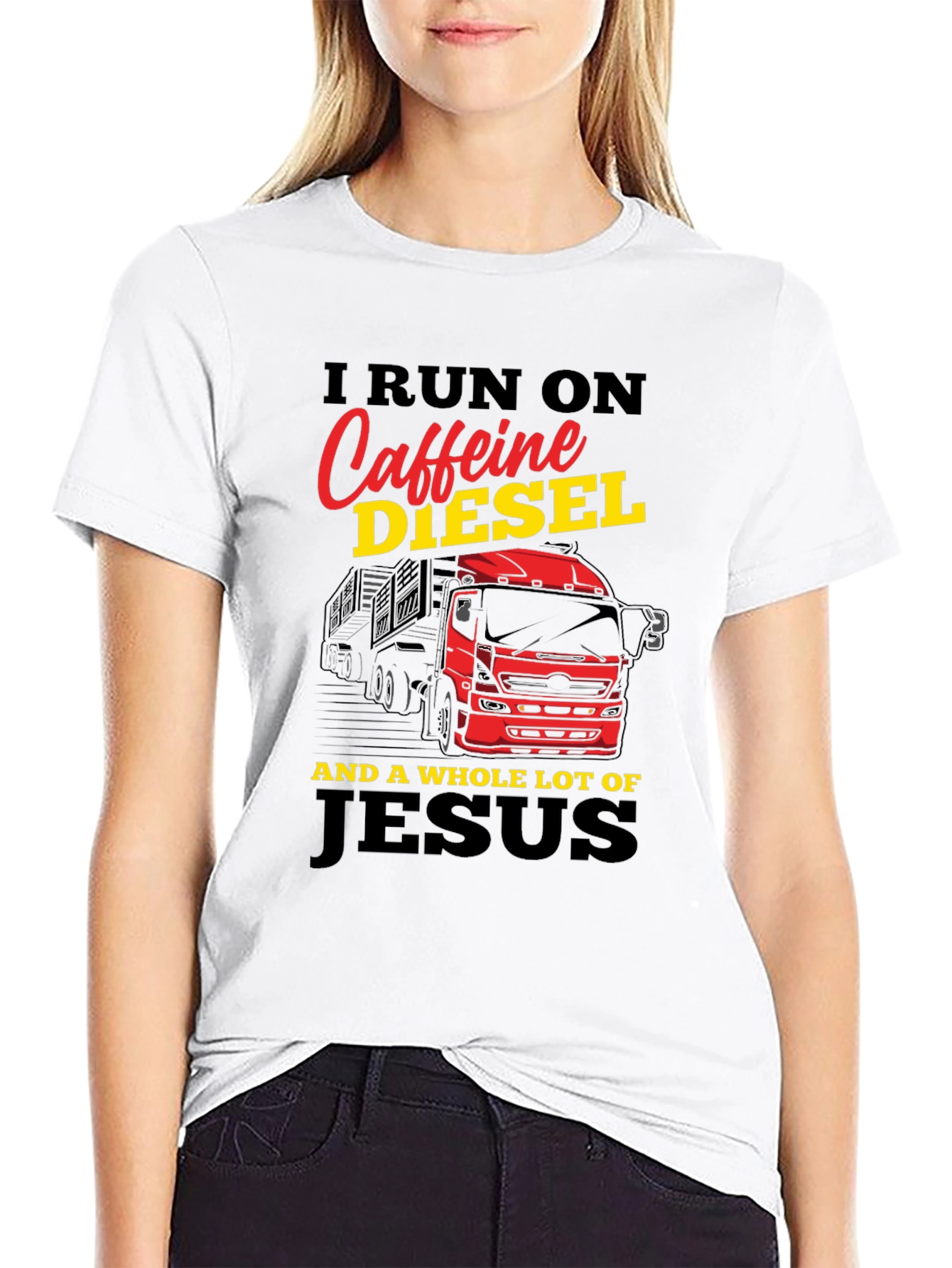 Caffeine Diesel and Jesus T-Shirt